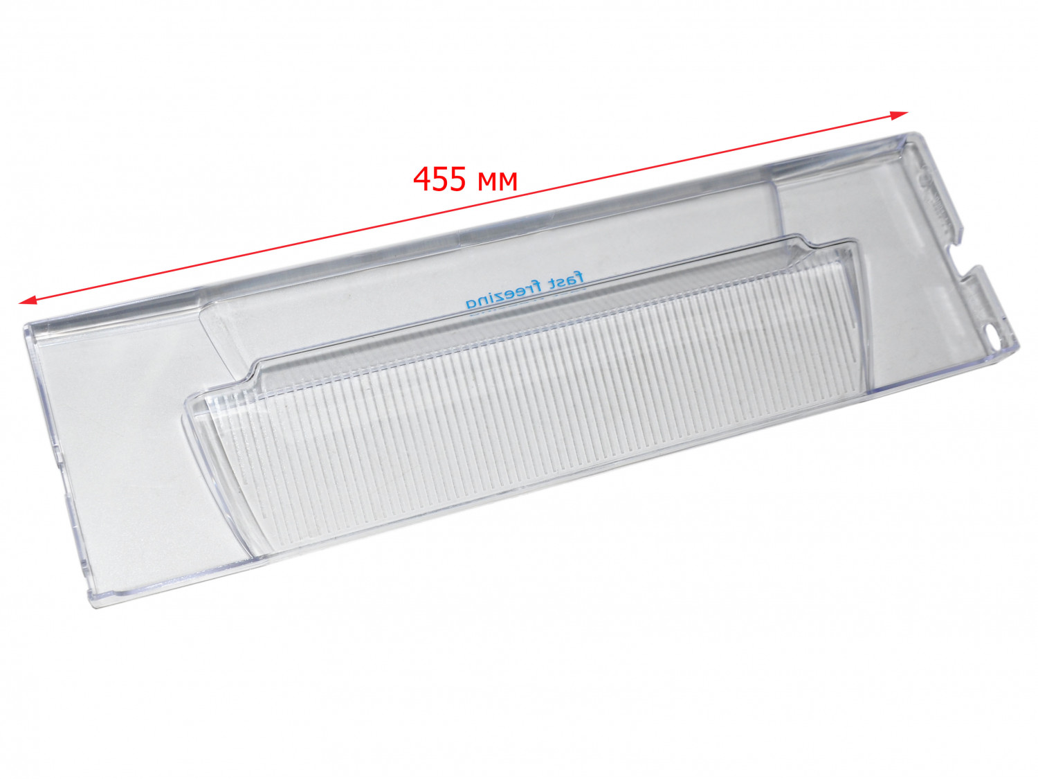 Панель (щиток) ящика холодильника Indesit, Ariston, Whirlpool, 456х130мм (прозрачная) C00856031