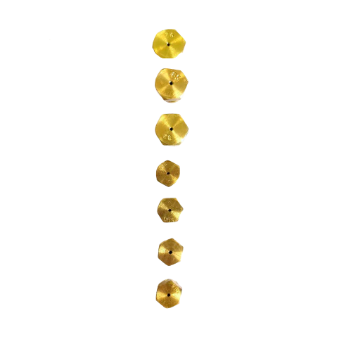 Комплект жиклеров Gorenje, Gefest, Mora M6 - 4шт (0,50 0,65 0,65 0,81) + M8 - 3шт (0,76 0,82 0,85) 