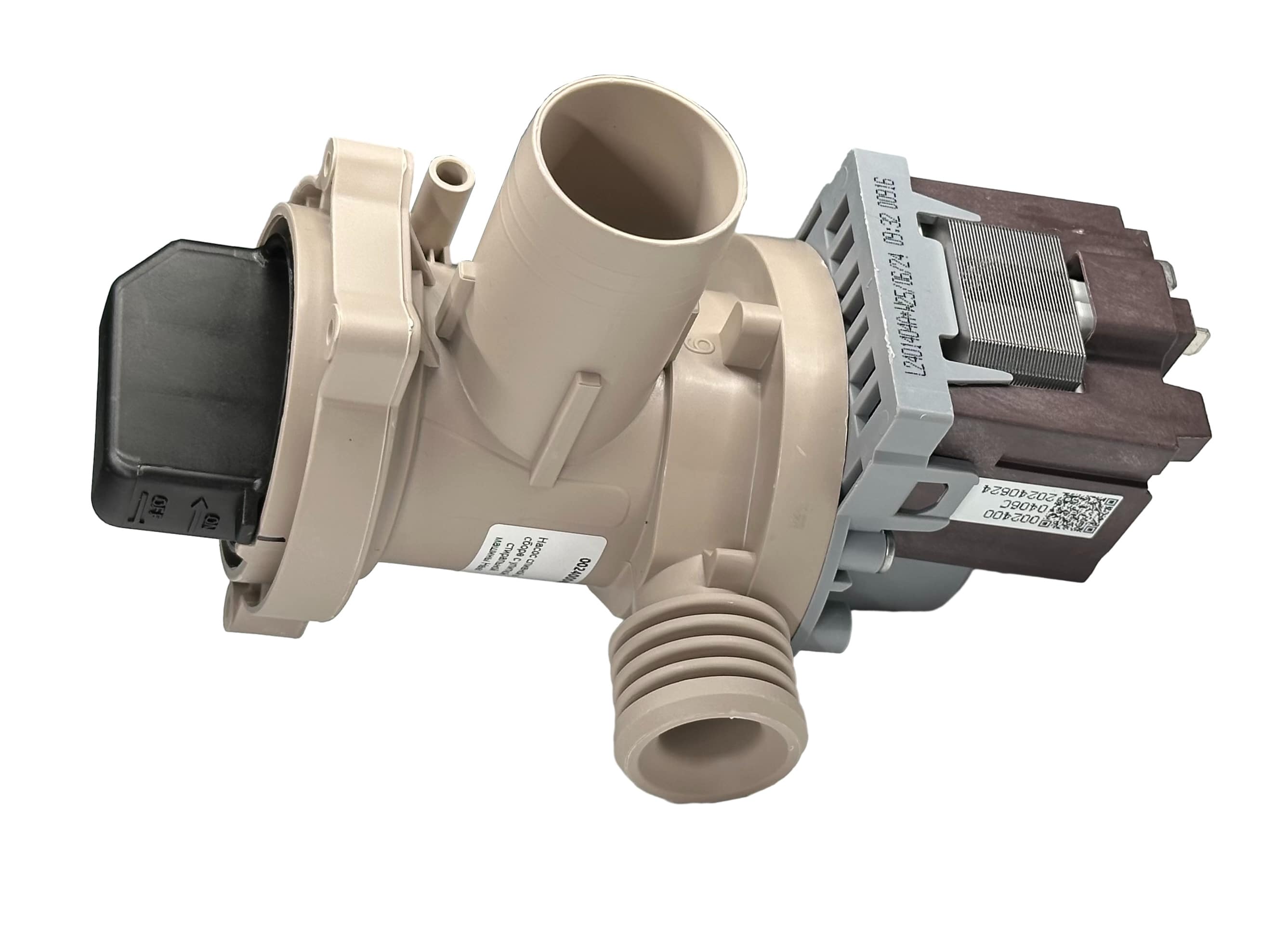 Насос сливной в сборе с улиткой стиральной машины Haier 0024000406C, оригинал