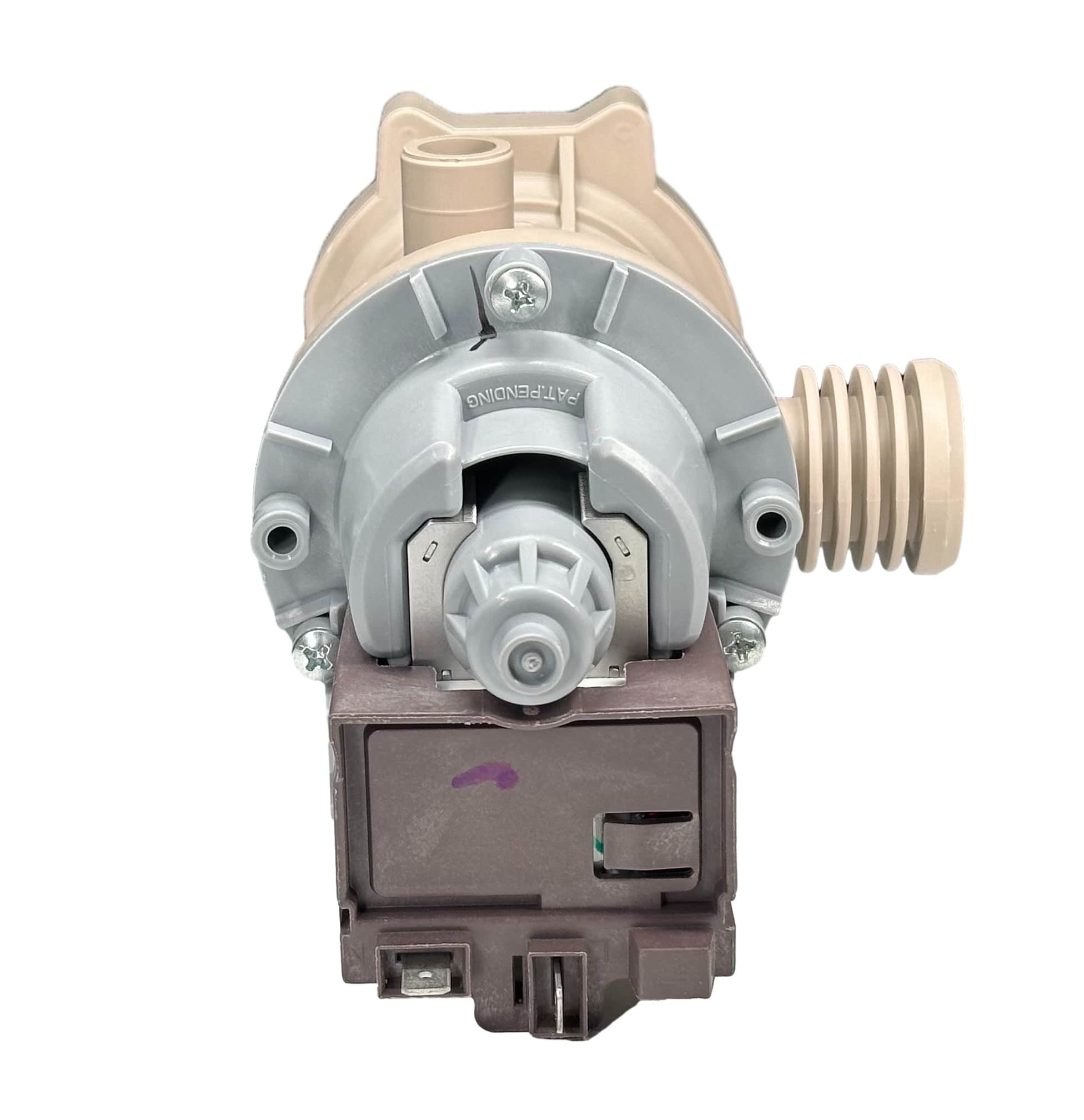 Насос сливной в сборе с улиткой стиральной машины Haier 0024000406C, оригинал