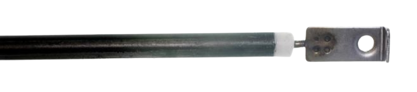 ТЭН 1200W гибкий, сухой нержавейка D6,5мм L1155мм 220V контакты под винт, для тепловых пушек, завес