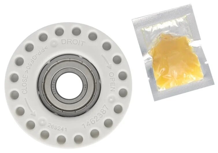 Опора Electrolux cod061 (сторона шкива), подшипник 6204, Сальник 30x46.5x8.7/13