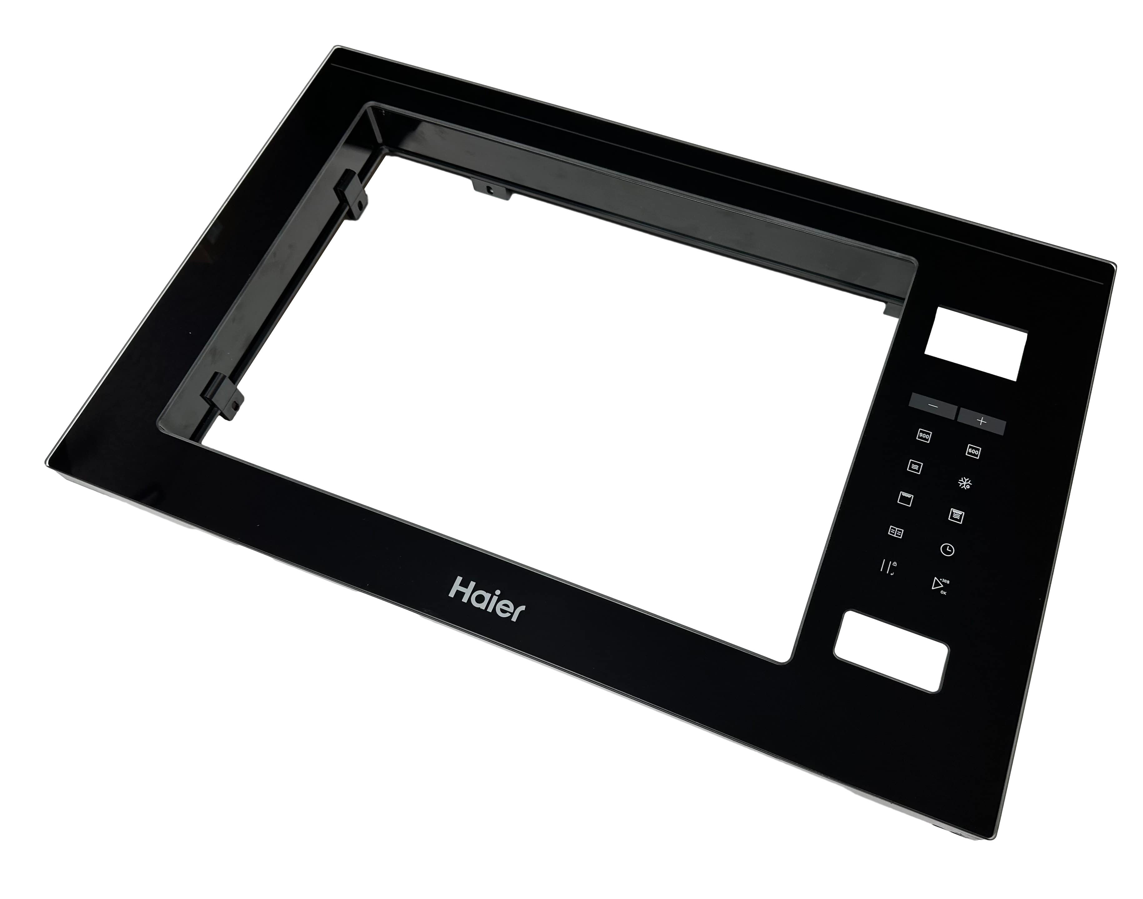 Фасад в сборе (рамка со стеклом) СВЧ печи Haier 0530067573, оригинал