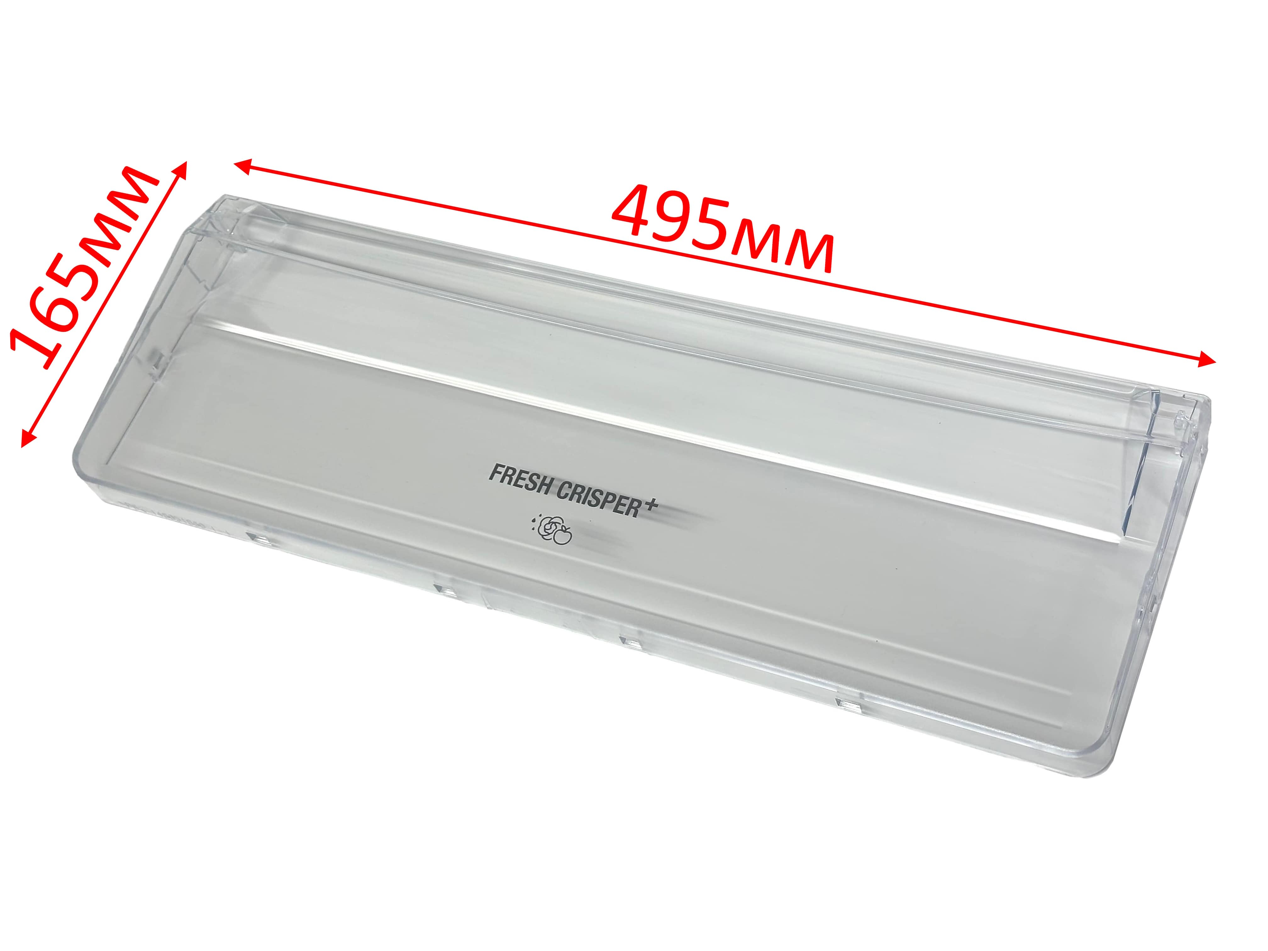 Панель (щиток) овощного ящика холодильника Indesit, Ariston, Whirlpool 495*165мм C00385513, C0038330