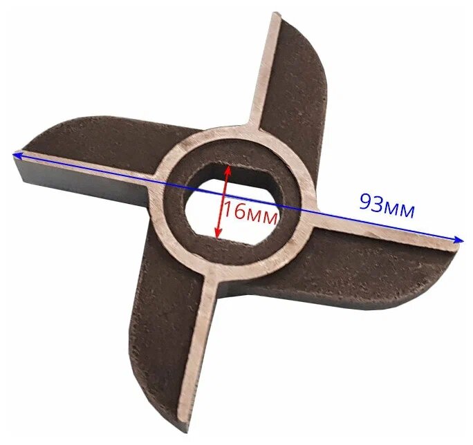 Нож мясорубки промышленной ТоргМаш МИМ600 без бурта МИМ-600.01.004