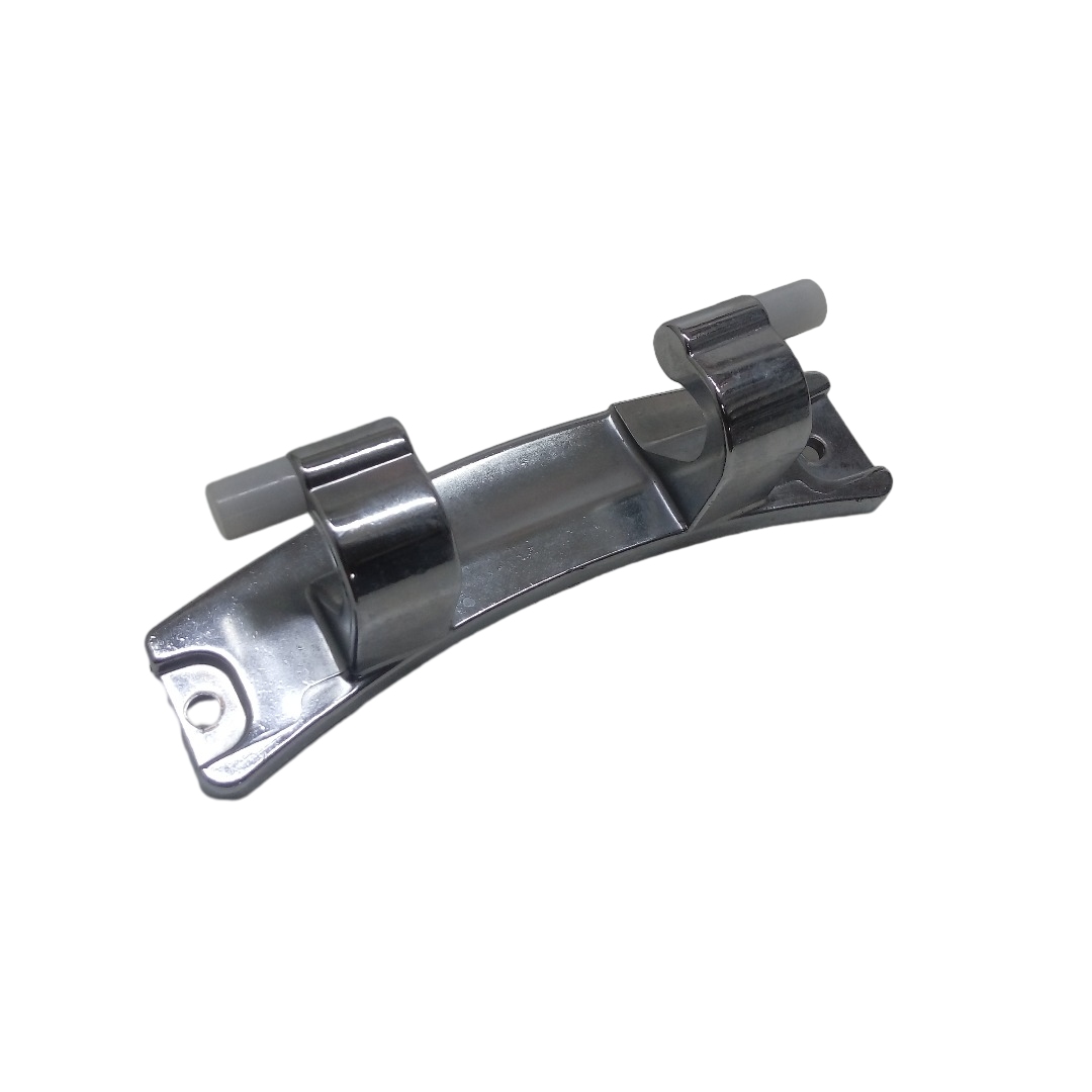 Петля люка стиральной машины Haier 0020100677 14см (хромированная)