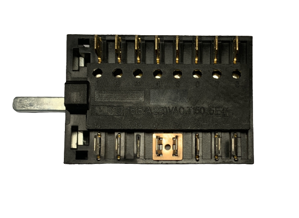 Переключатель духовки Дарина 7 позиций, шток L23мм 250V 16A