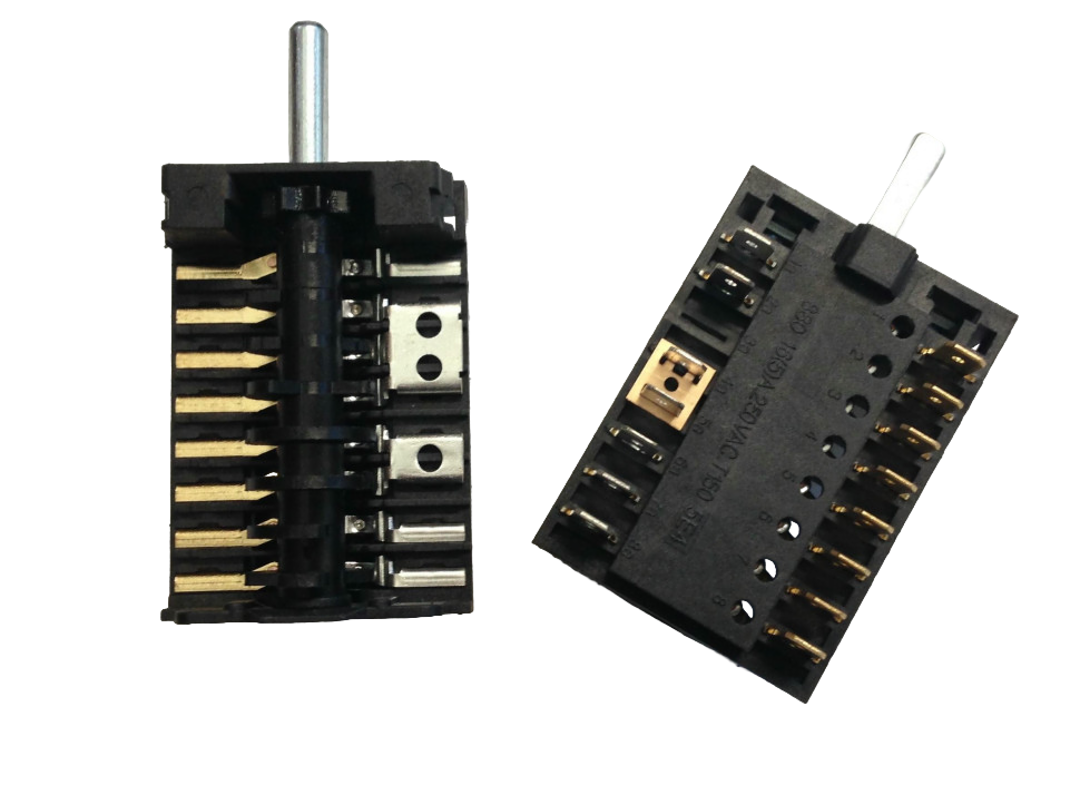 Переключатель духовки Дарина 7 позиций, шток L23мм 250V 16A