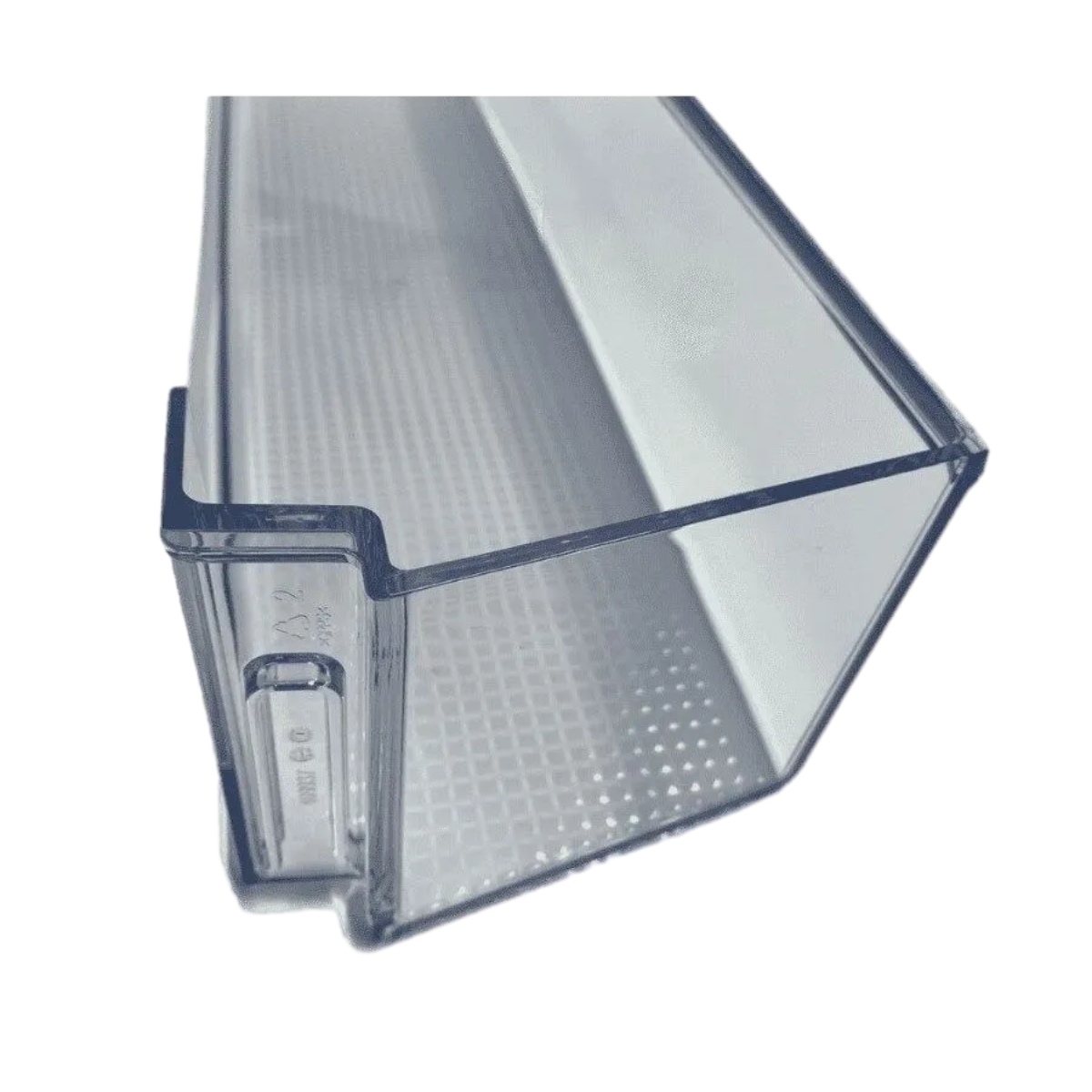 Полка балкон двери холодильника Beko 498х125х102мм (нижняя, прозрачная) 4699370100, оригинал