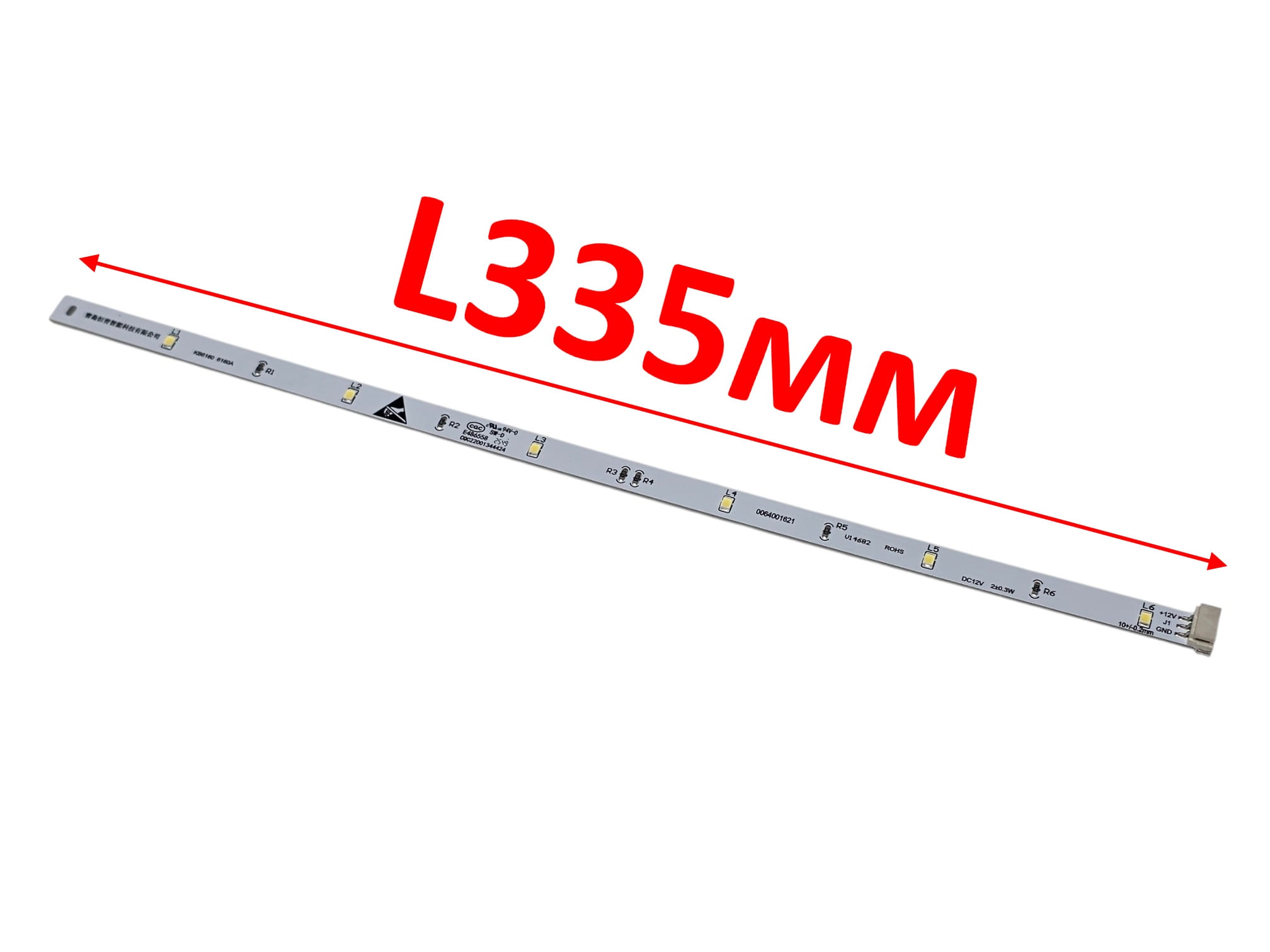 Плата  LED подсветки холодильника Haier L335мм 0064001621, оригинал