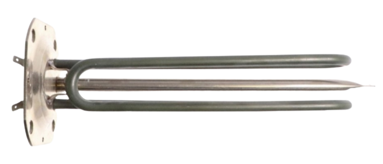 ТЭН водонагревателя 2000W квадратный фланец 90мм 4 отв. L215мм Haier, Candy, 0040400784, оригинал