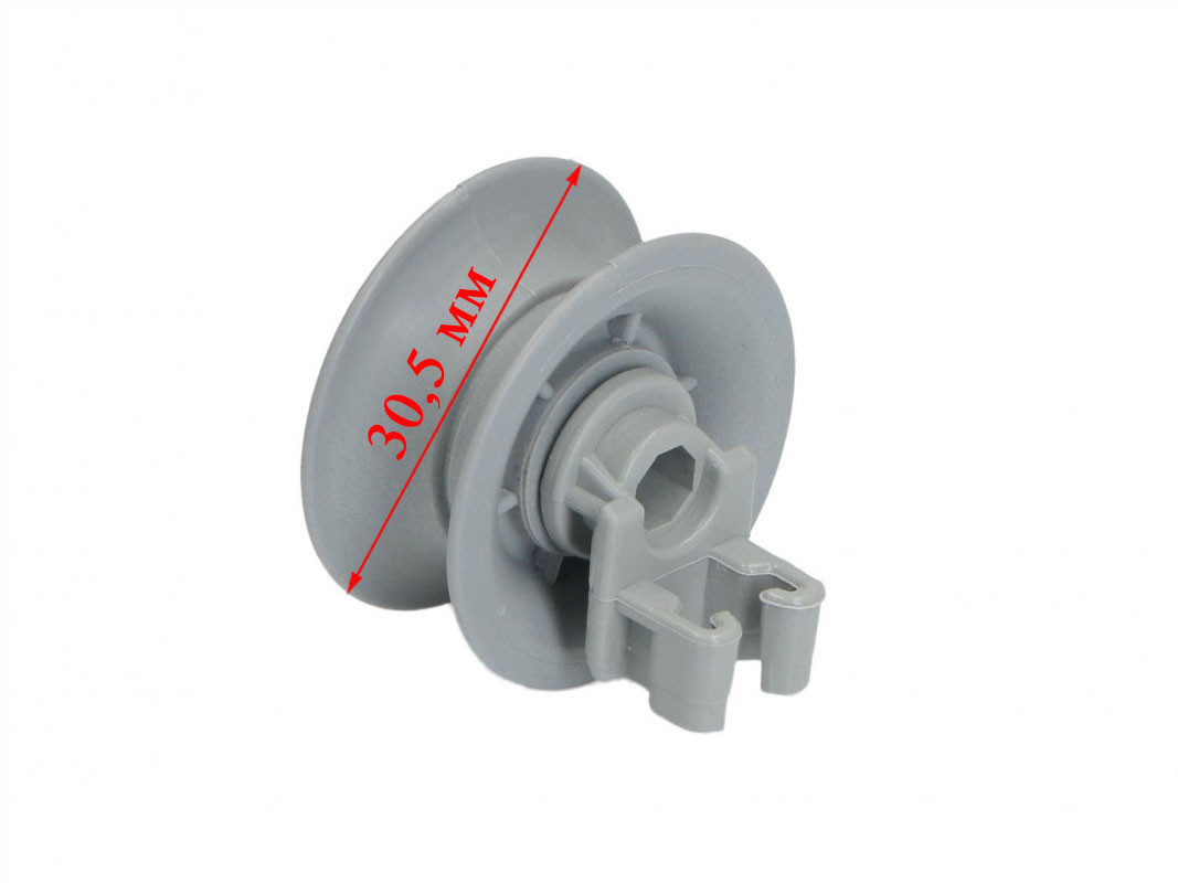 Ролик верхней корзины посудомоечной машины Bosch Siemens, D30,5мм 00611666 (1шт.)