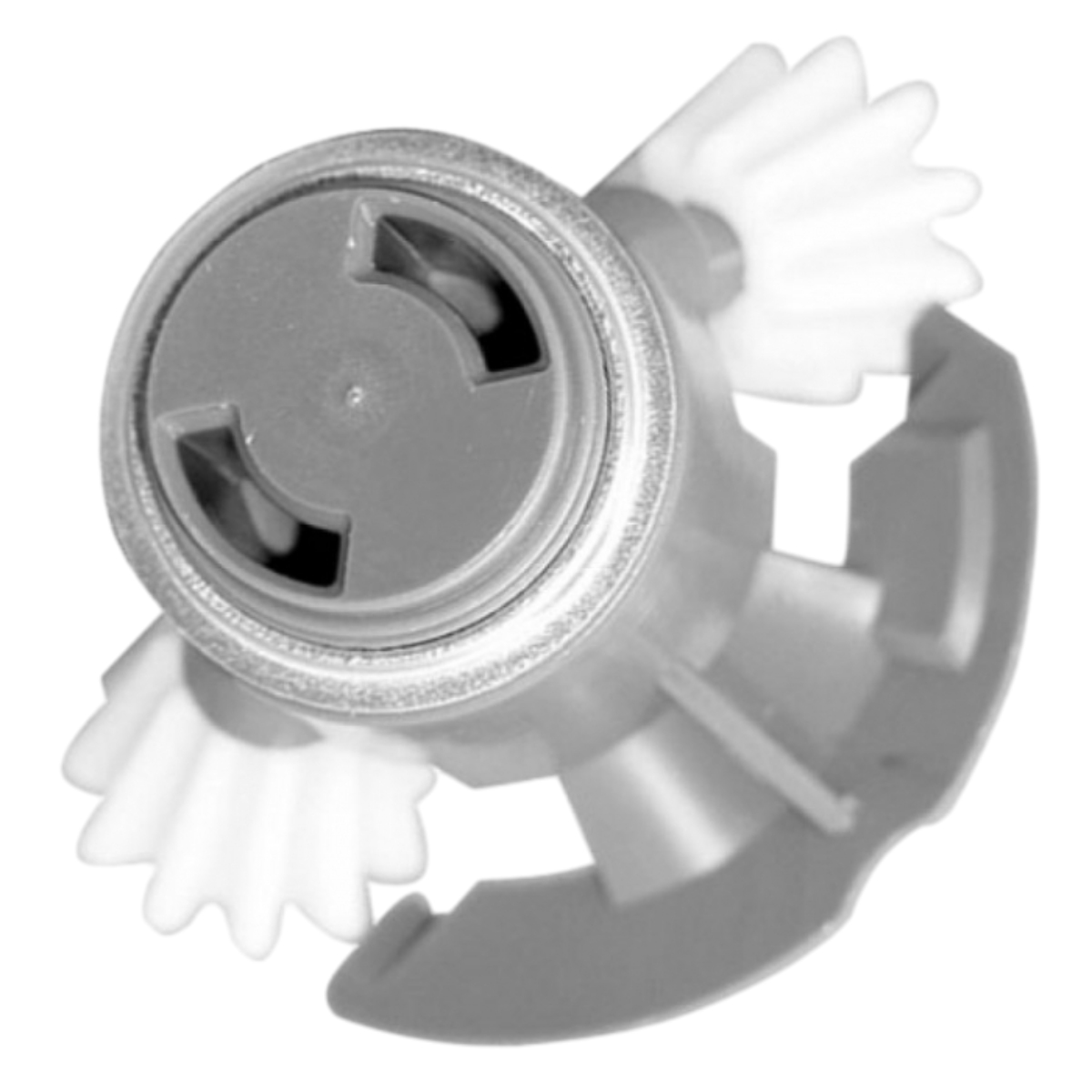 Редуктор мясорубки Bosch MFW1501/08 (пластиковый шток) + 2 шестерни 00611988