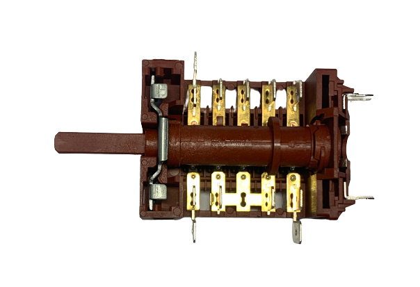 Переключатель духовки Hansa, Amica Gottak 7LA 820510, 6 (5+0) поз. с  регулировкой t', шток L23мм