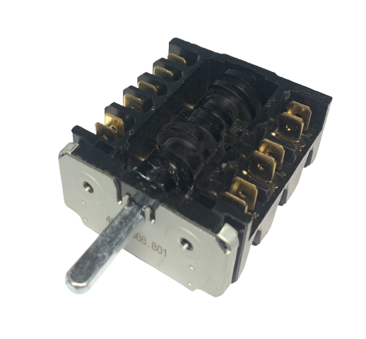 Переключатель духовки Indesit, Ariston, Whirlpool C00022195, 6 (5+0), шток: 23 мм, EGO 46.26866.801