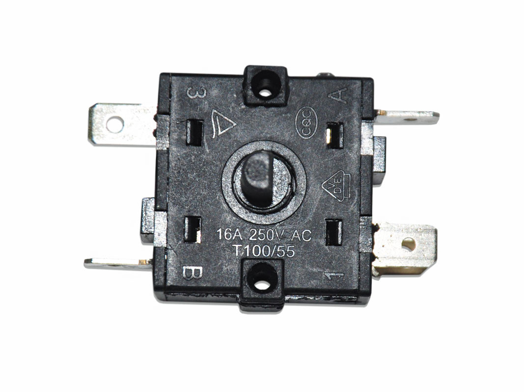 Переключатель маслянного обогревателя 3-х позиционный 5 клемм 16A 250V AC T100/55