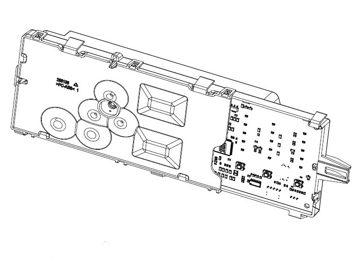 Электронный модуль стиральной машины Beko 2851540560, оригинал