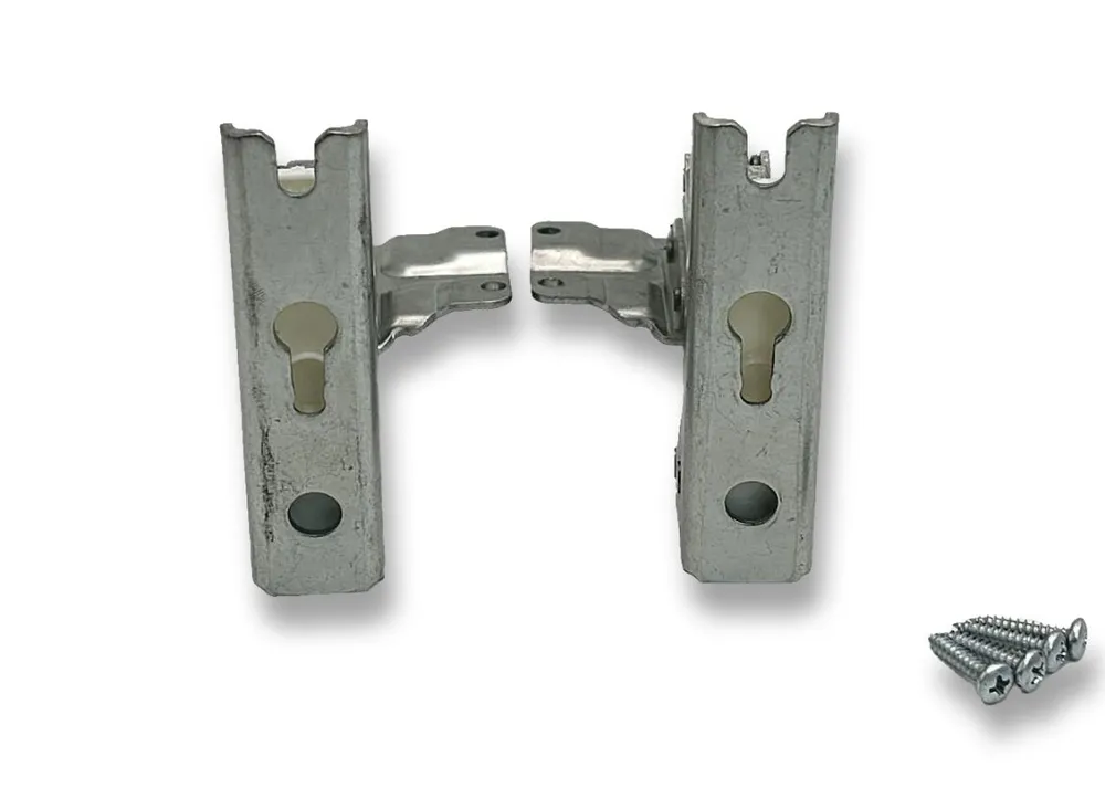 Петля двери встраиваемого холодильника Bosch, Siemens, Miele, комплект 2шт (верх+низ) 00542631