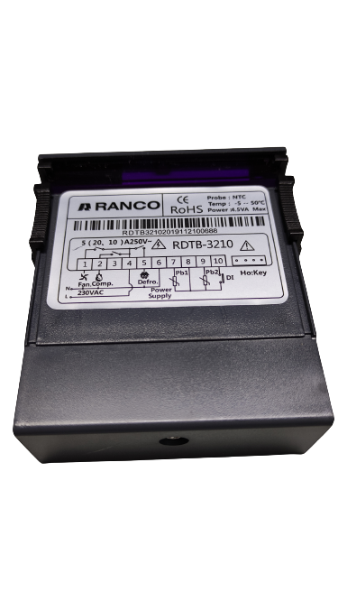 Электронный блок контроллер Ranco RDTB-3210B (2 датчика, кнопочный) аналог EW974