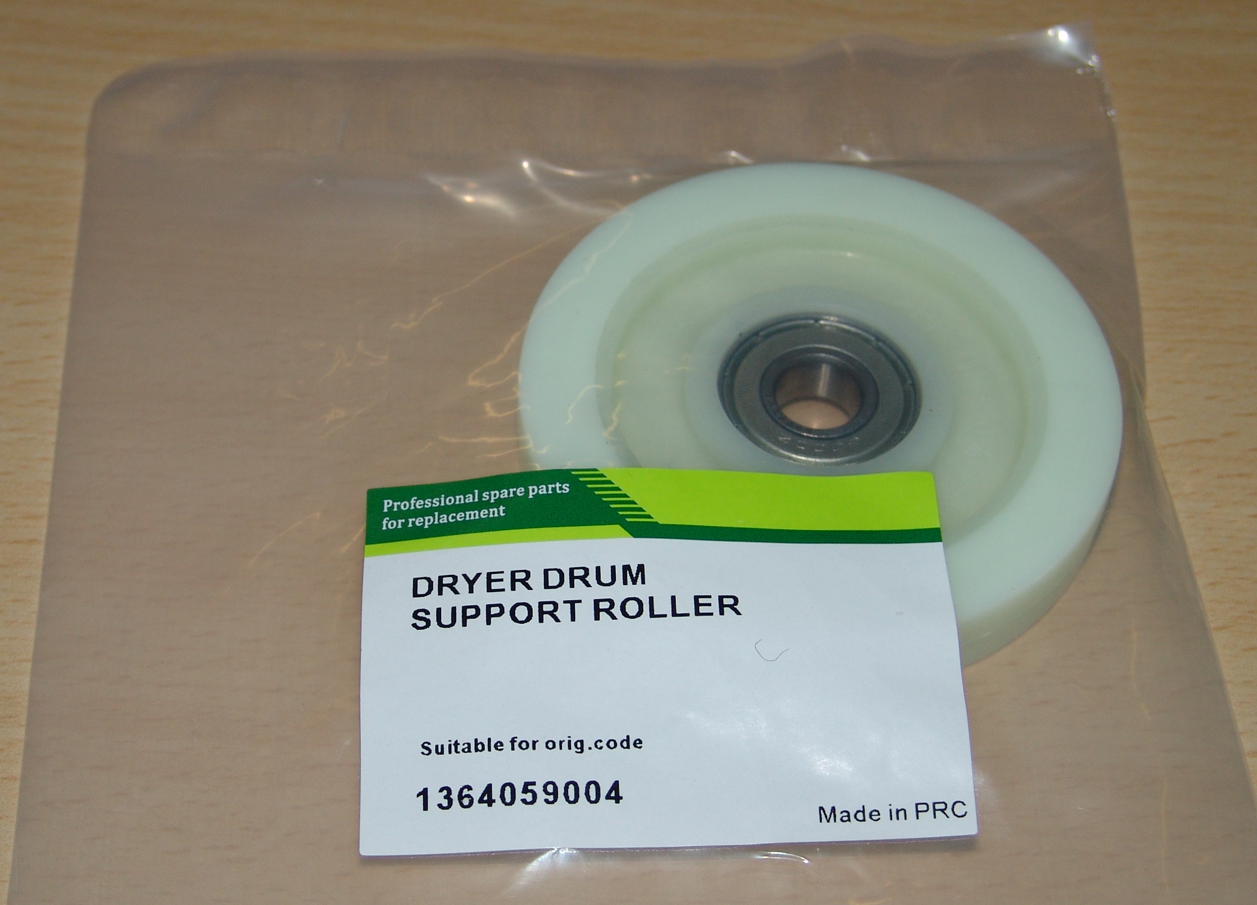 Ролик опорный сушильной машины Electrolux, Zanussi, AEG, D71мм, d10мм, h 12мм 1123436006, 1123436105