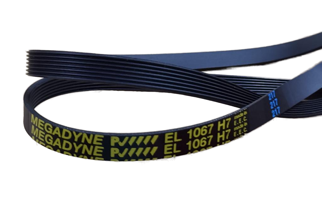 Ремень 1067 H7 Megadyne стиральной машины Indesit, Ariston L1030мм C00082995, C00055310