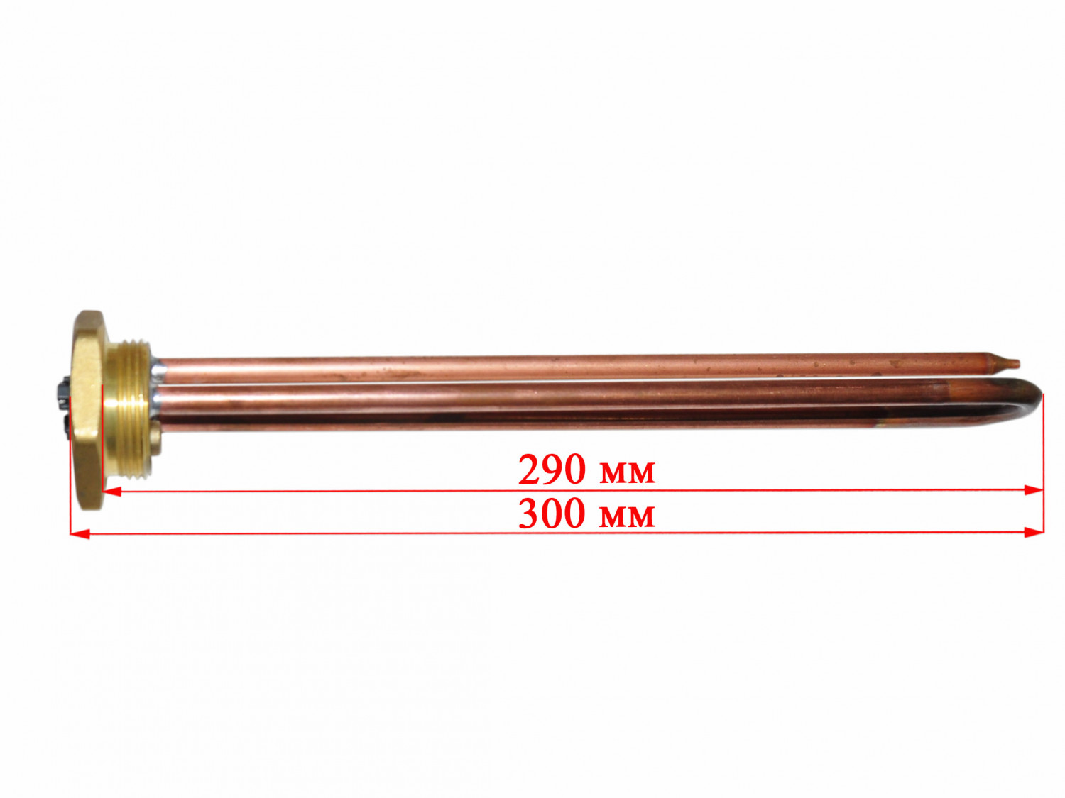 ТЭН водонагревателя 2000W RDT TW3 резьба D42мм M6 L275мм, RTQ, Китай