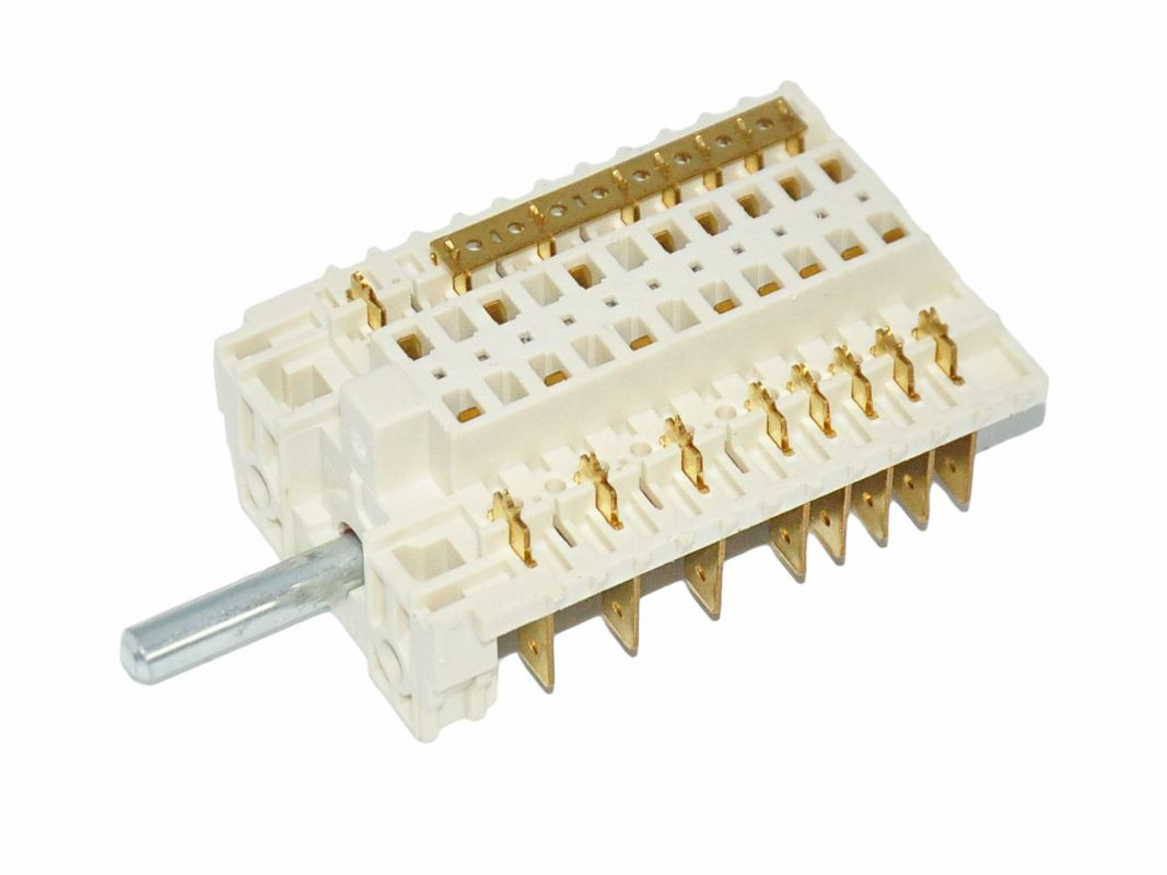 Переключатель духовки Hansa, Gottak 870801, 7( 0+6 ) поз., шток L24мм, 8 конт ( зам.Dreefs 11HE149)