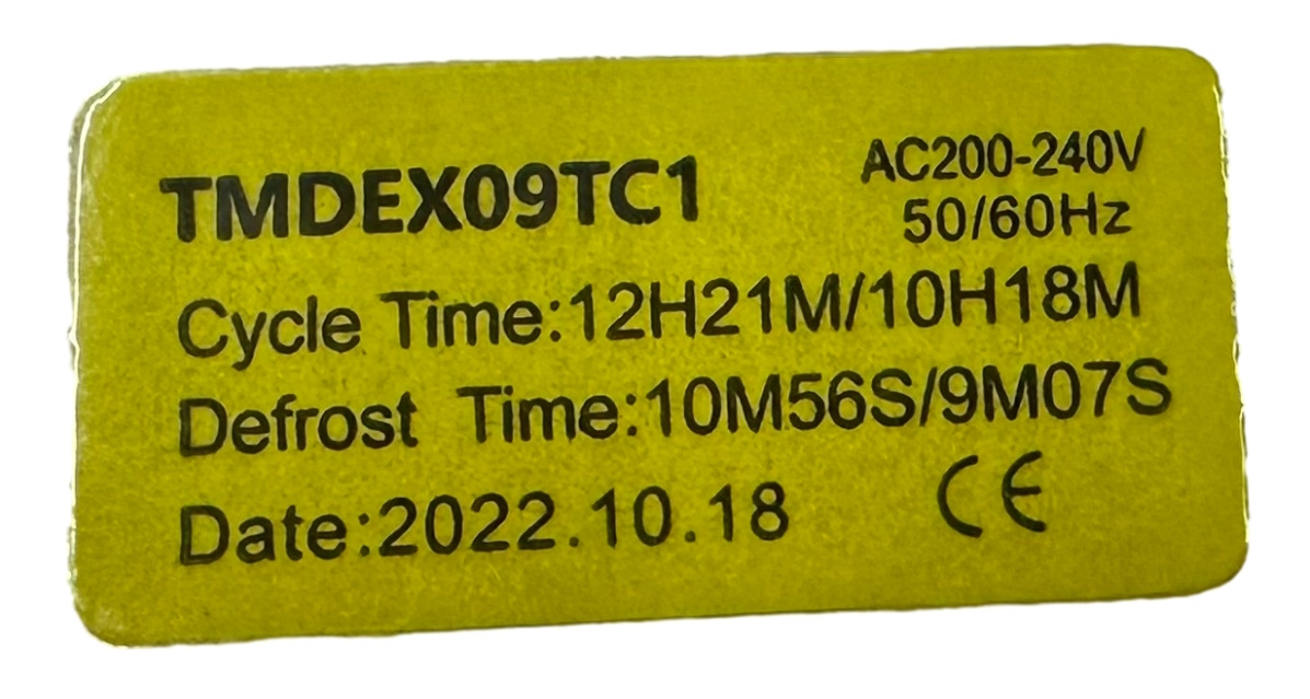 Таймер оттайки холодильника TMDE-X-09 TC1 Samsung, LG, Daewoo Sanyo, оригинал