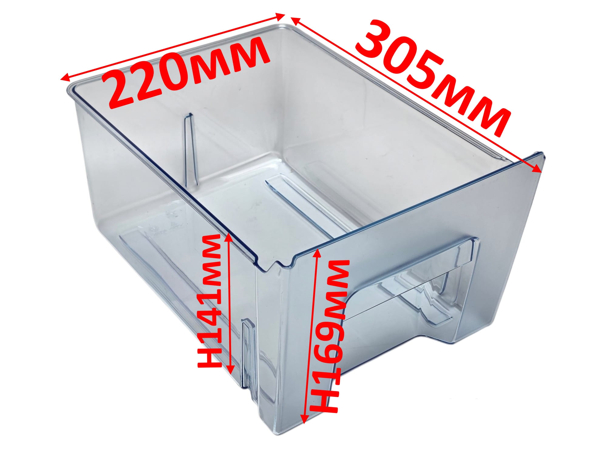 Ящик для овощей и фруктов 310x220x170мм холодильника Beko 4207380500, оригинал