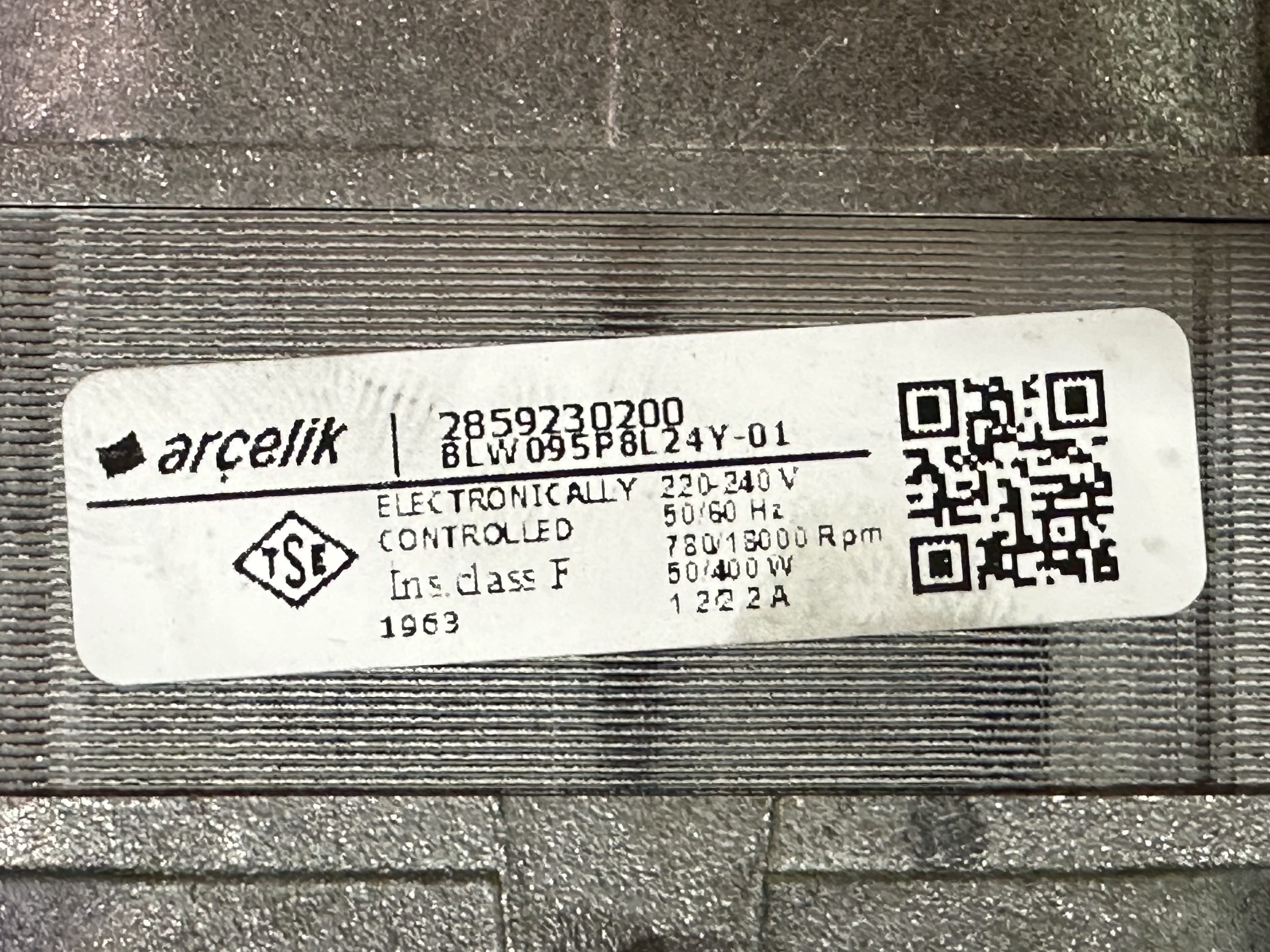 Двигатель стиральной машины Beko, BLW095P8L24Y-01, 2859230200