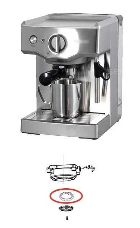 Уплотнитель рожка кофемашины 58x42x7мм, Krups, Bork, Saeko, Zelmer Tefal, Moulinex, MS-620342