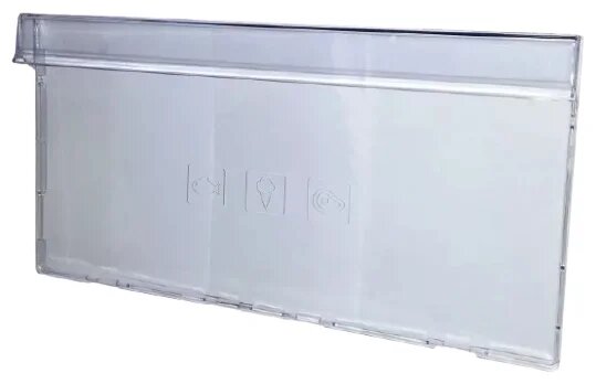Панель (щиток) ящика морозильной камеры холодильника Beko 403х209x37мм 4640630100 нижняя с рисунком