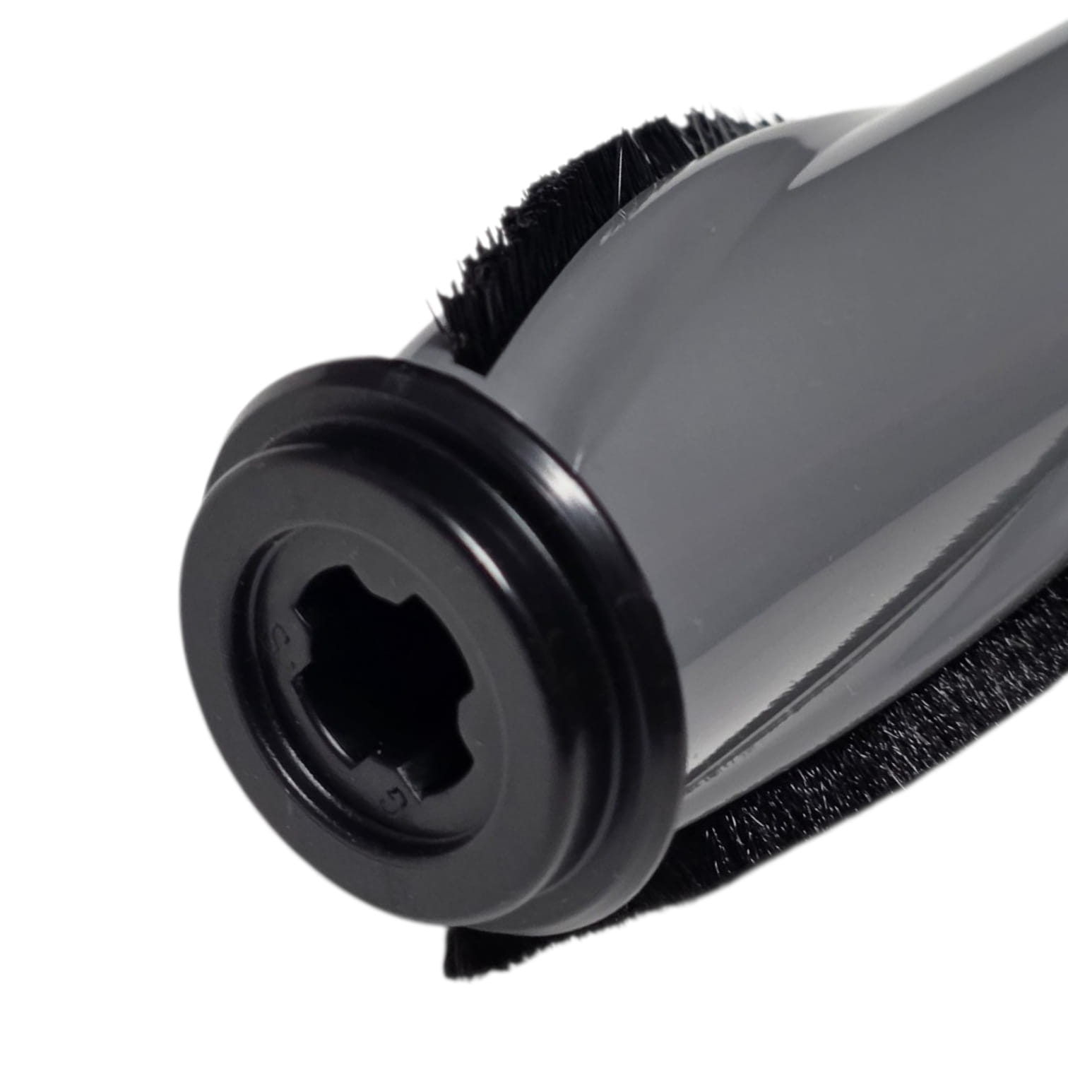 Валик щетки щетинный пылесоса Polaris PVCS 5100 / 7000 EWAY, оригинал черная/серая P020496