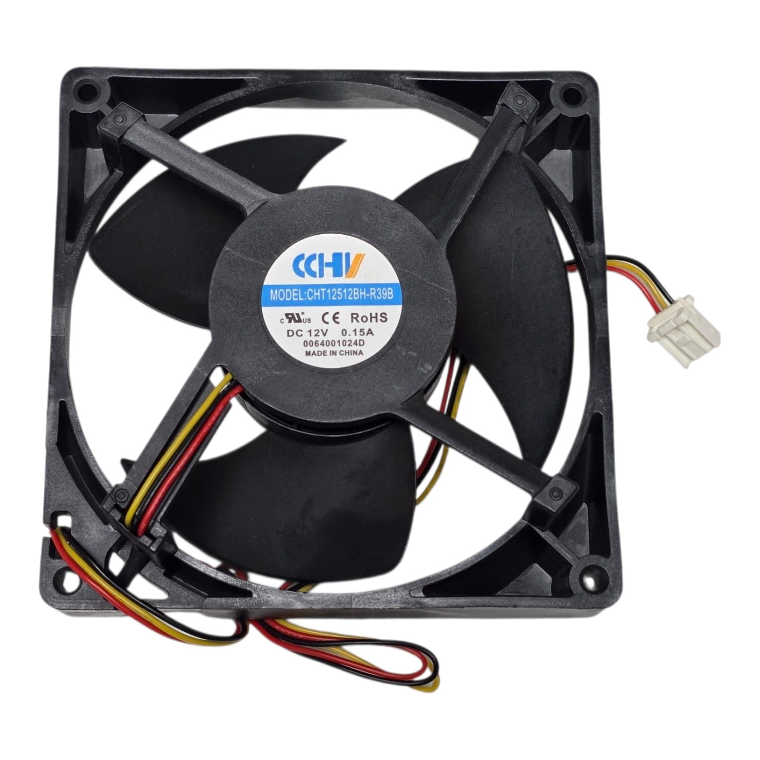 Вентилятор холодильника Haier DC 12V 125х125мм в сборе, Nidec U12E12MS1CA3, 0064001024, оригинал