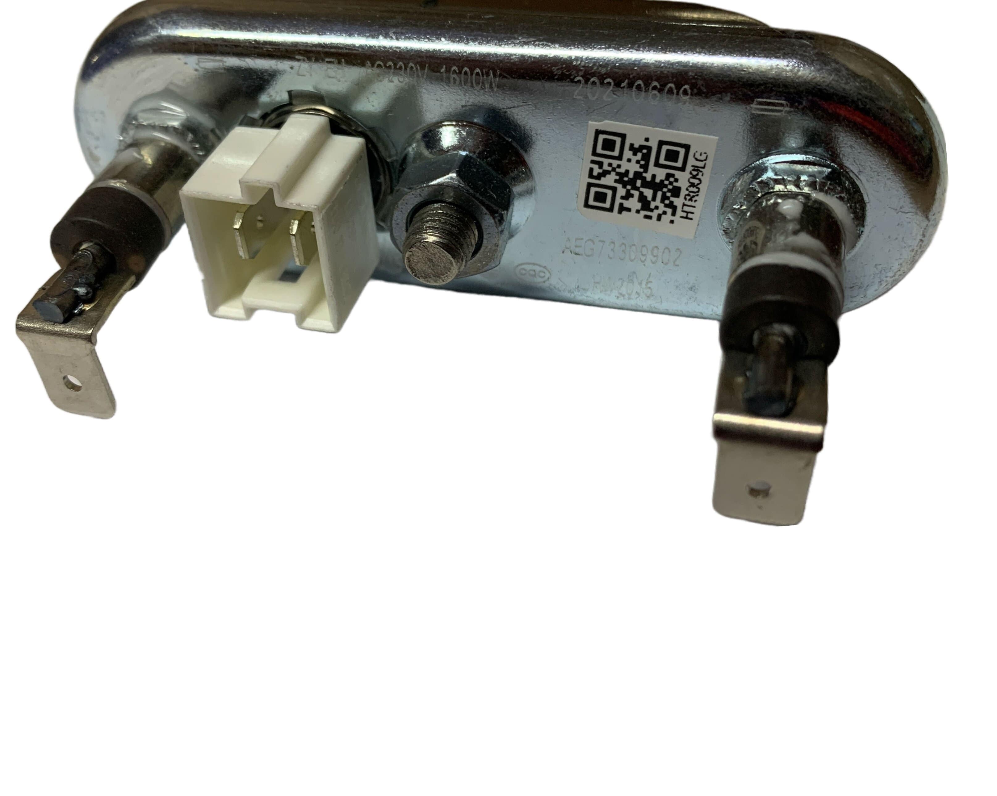 ТЭН стиральной машины 1600W L175мм прямой с датчиком 48kOm, HeatWell, Kawai, LG  AEG33121513