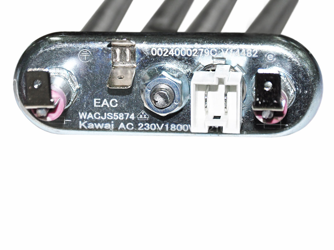 ТЭН стиральной машины 1800W L160мм прямой с датчиком 12kOm Haier 0024000279, оригинал