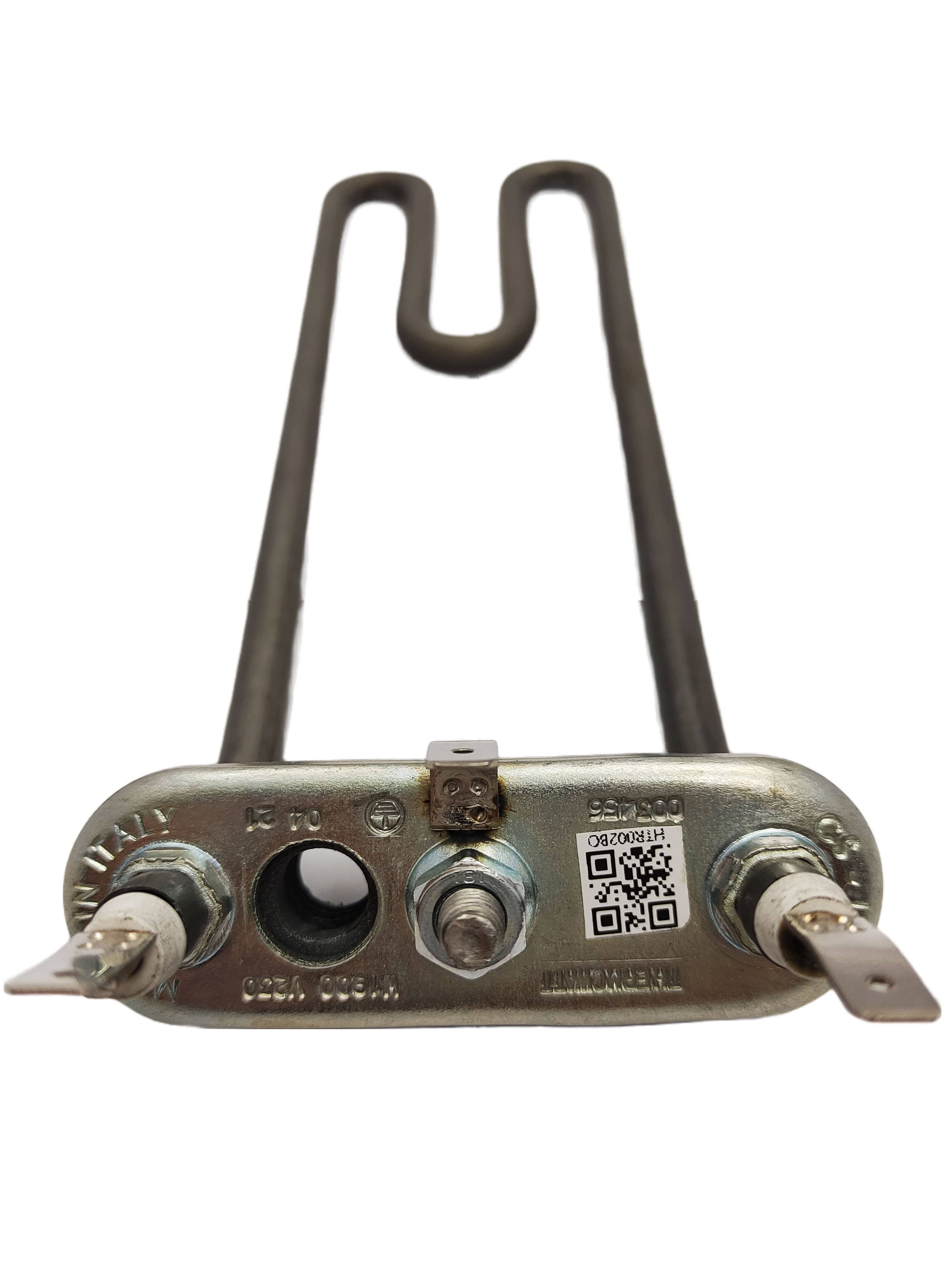 ТЭН стиральной машины 1900W L225мм изогнутый на 45° с отверстием Bosch, Siemens 00264986