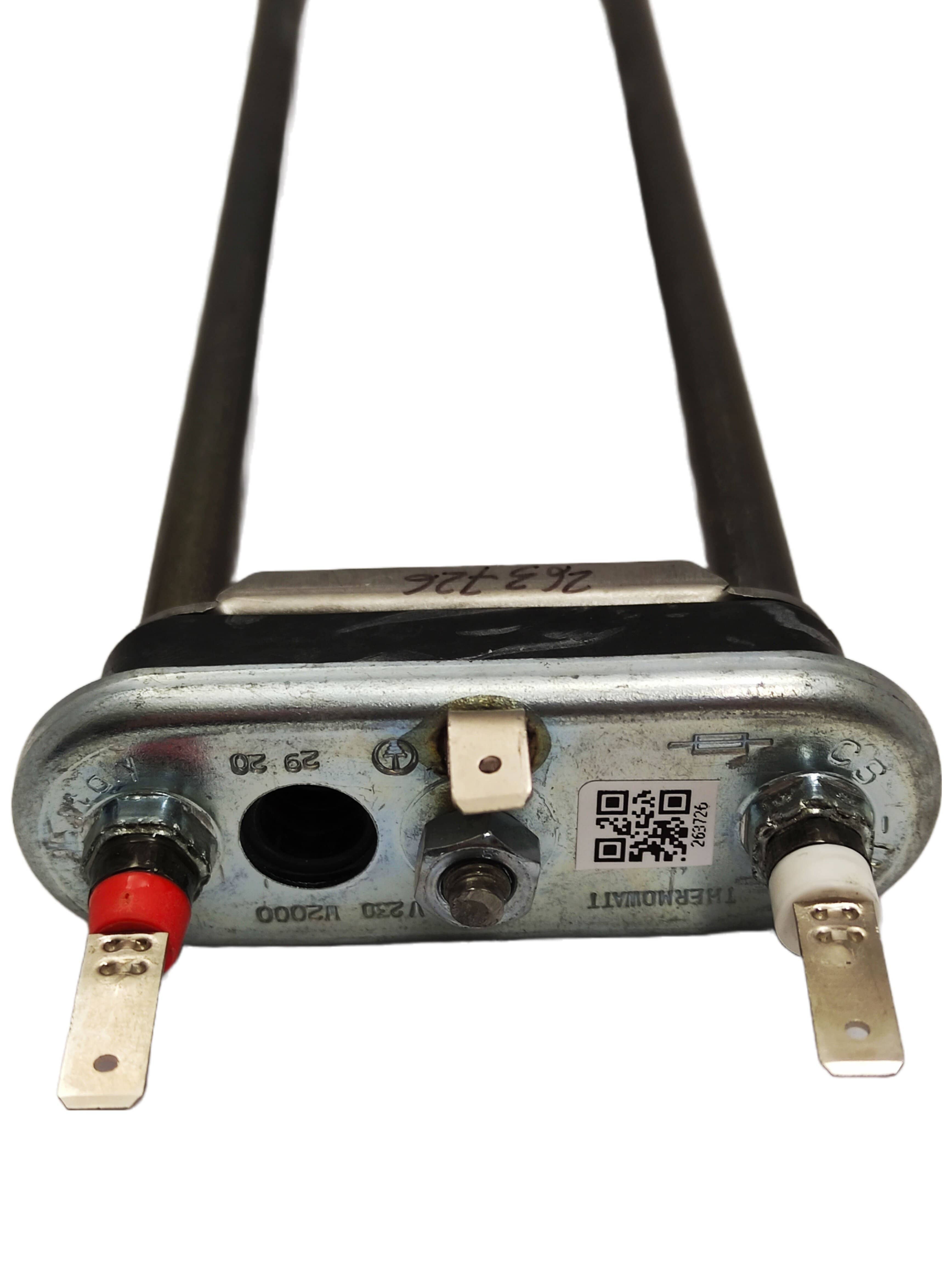 ТЭН стиральной машины 2000W L300мм прямой с отверстием Bosch, Siemens 00263726
