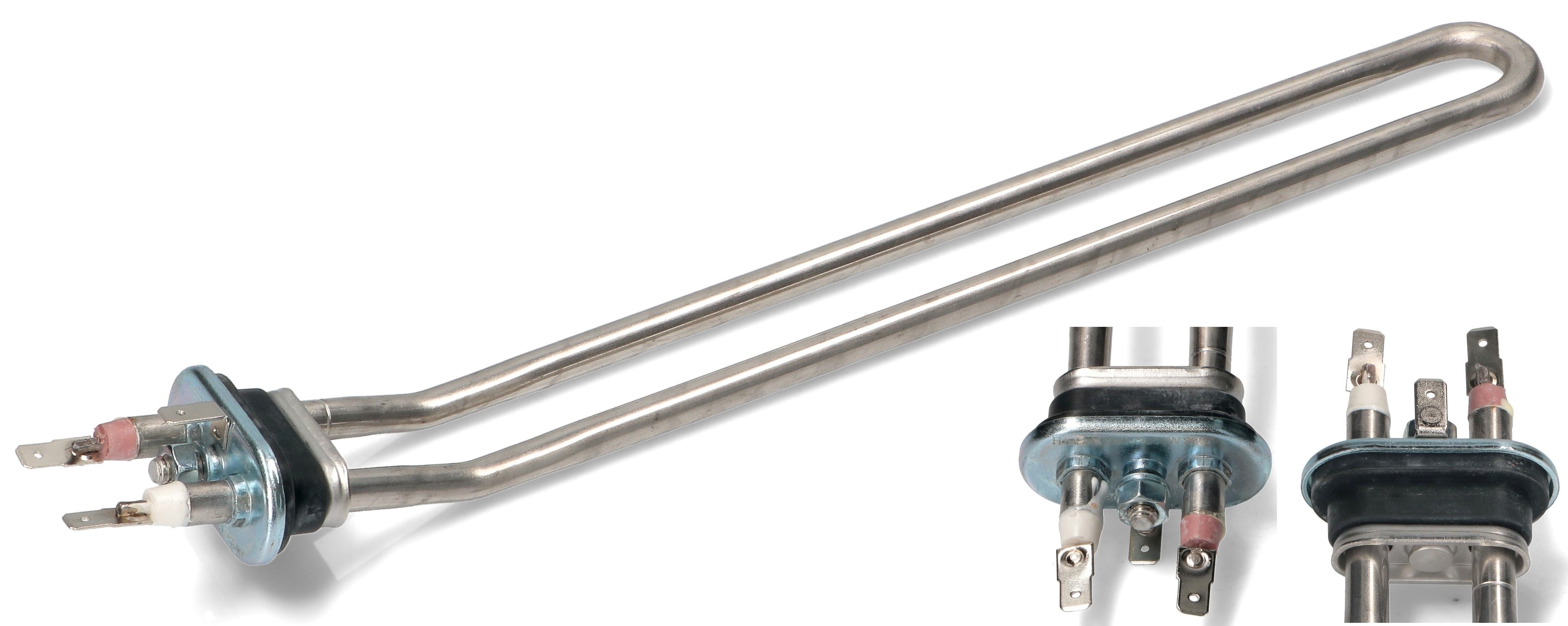 ТЭН стиральной машины 2000W L310мм изогнутый Gorenje, Asko, Heatwell короткий фланец 251260