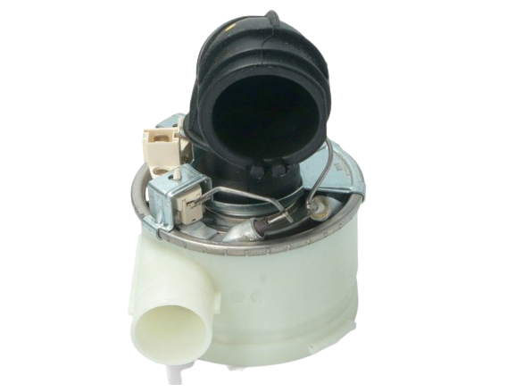 ТЭН в сборе с улиткой 1800W посудомоечной машины Indesit, Ariston 29.2 Ом, D90мм C00520796, оригинал