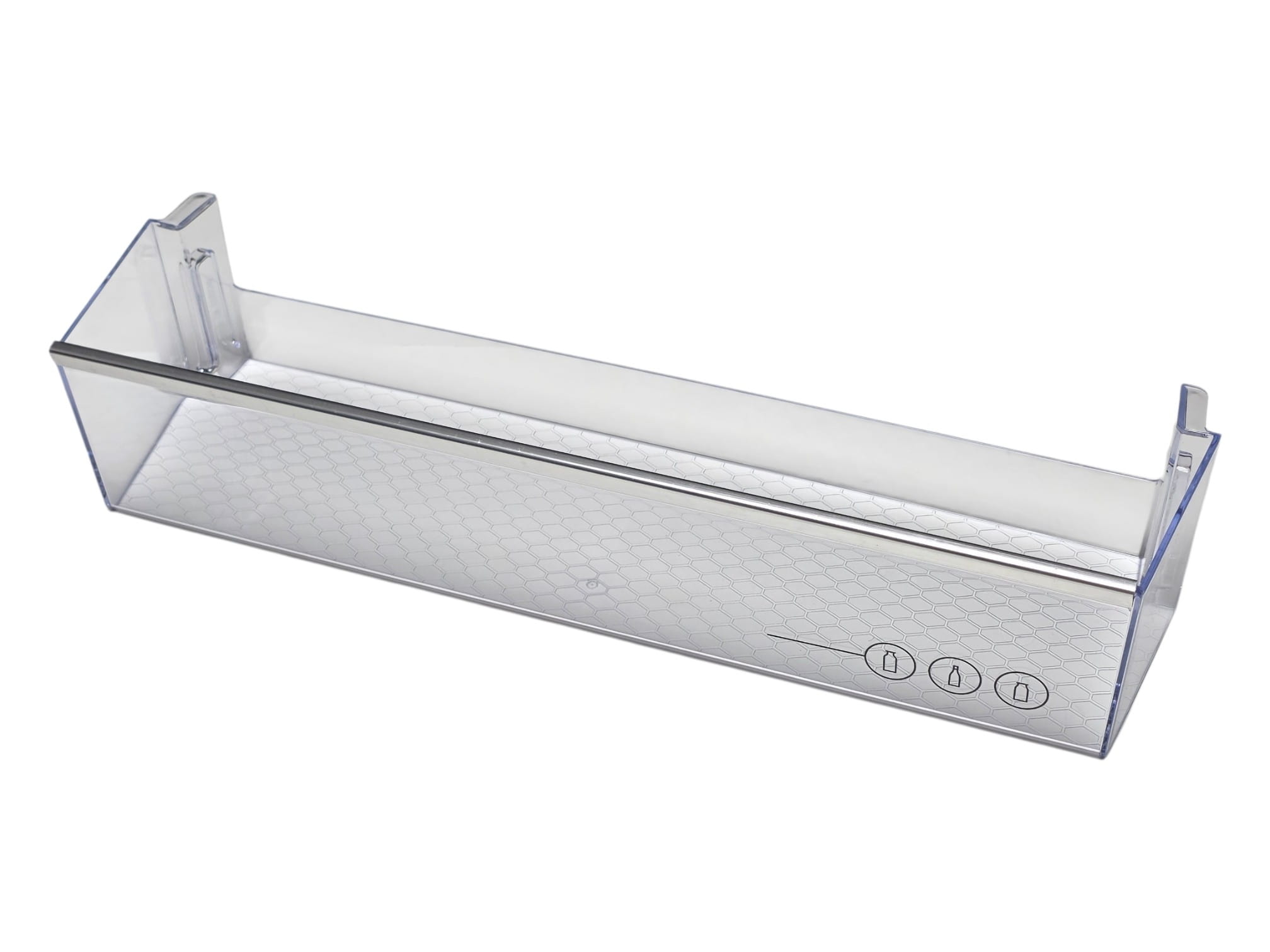 Полка балкон двери холодильника Beko 430*113*90/40мм (нижняя) 4666010300, оригинал