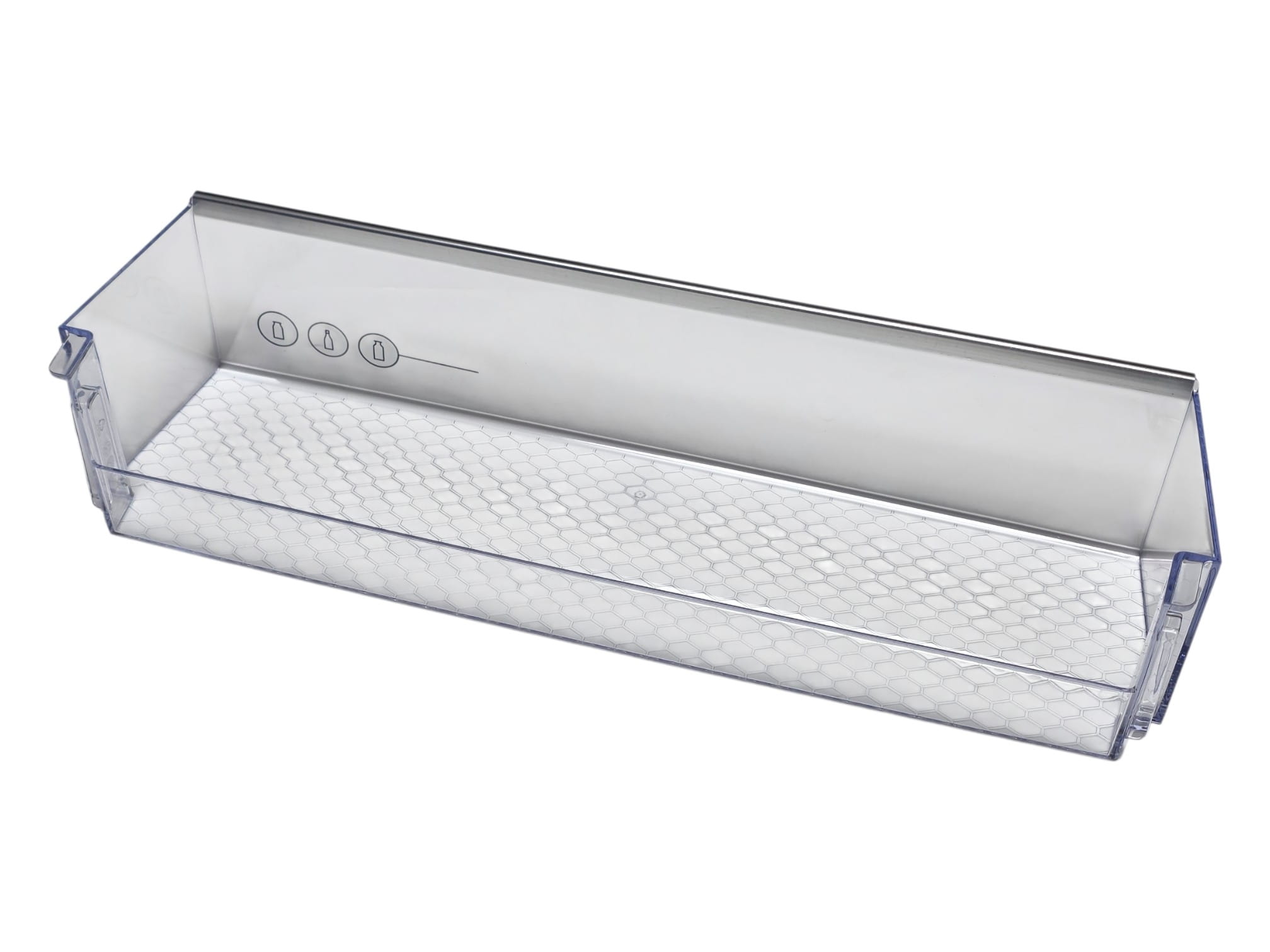 Полка балкон двери холодильника Beko 430*113*90/40мм (нижняя) 4666010300, оригинал