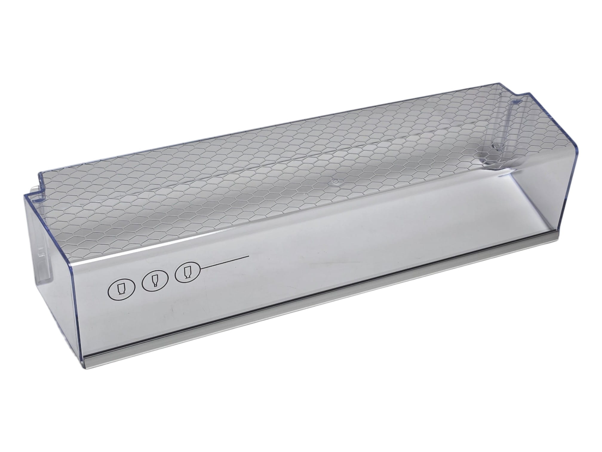 Полка балкон двери холодильника Beko 430*113*90/40мм (нижняя) 4666010300, оригинал