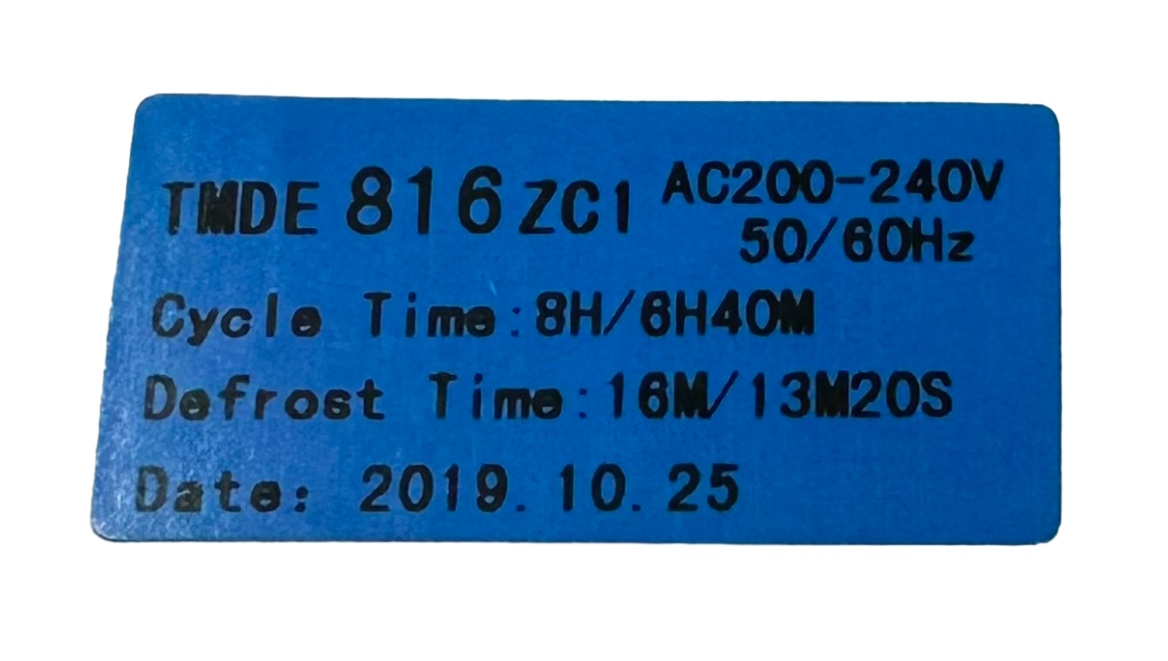 Таймер оттайки холодильника TMDE-816 ZC (китай)