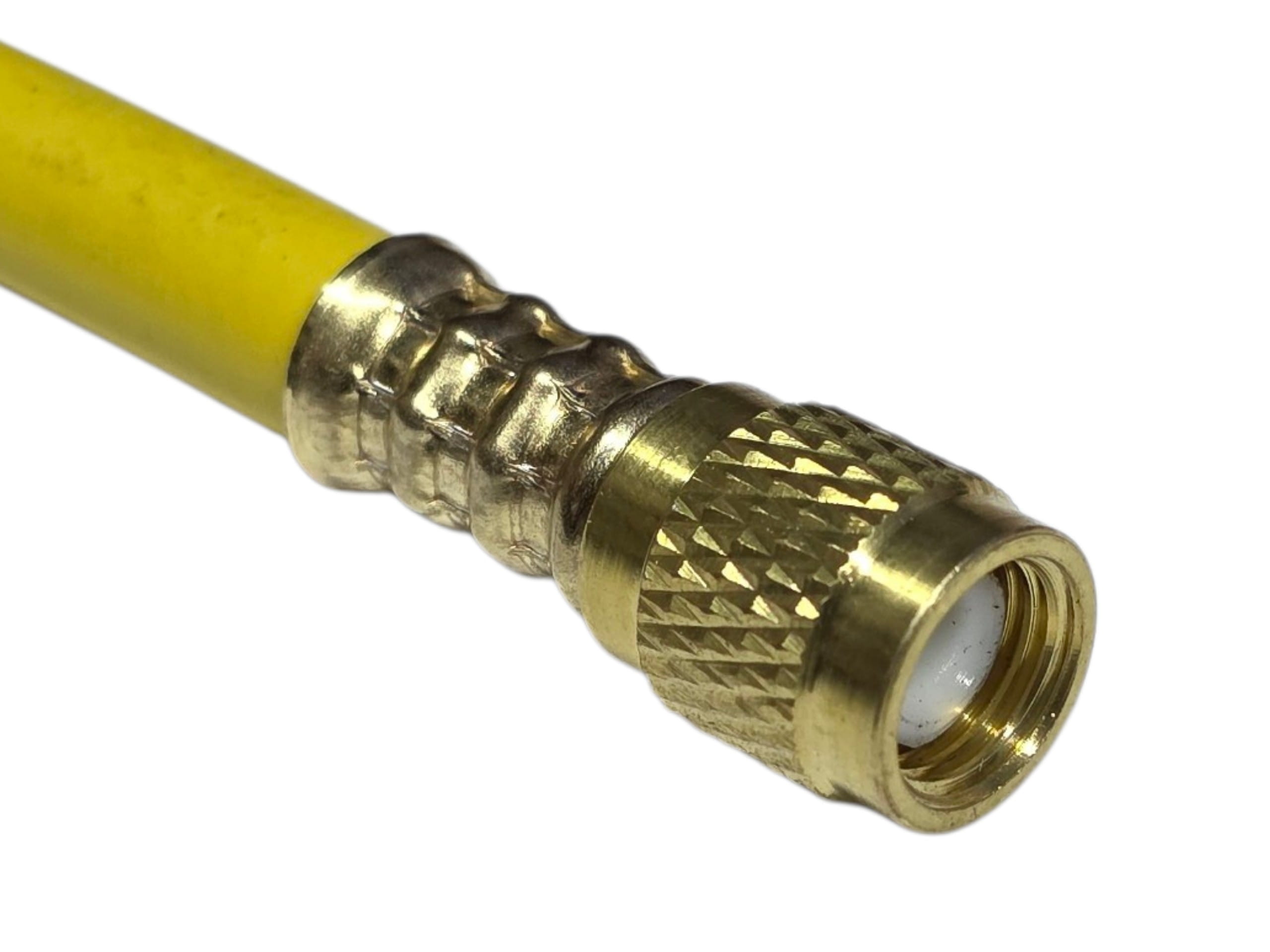 Шланг заправочный 1.5м R22, R134, R404, R407 с вентилем 1/4 --> 1/4 DSZH 800psi
