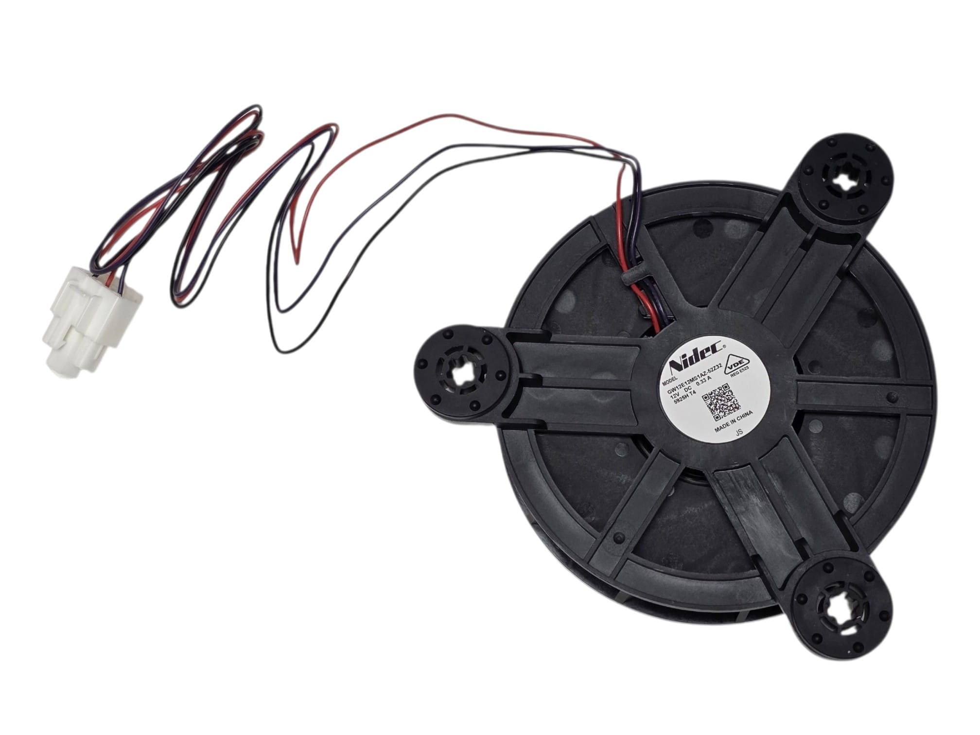 Вентилятор холодильника Haier, Candy, Dexp 12V 0.33A, 125х32 мм, 0064001594, оригинал