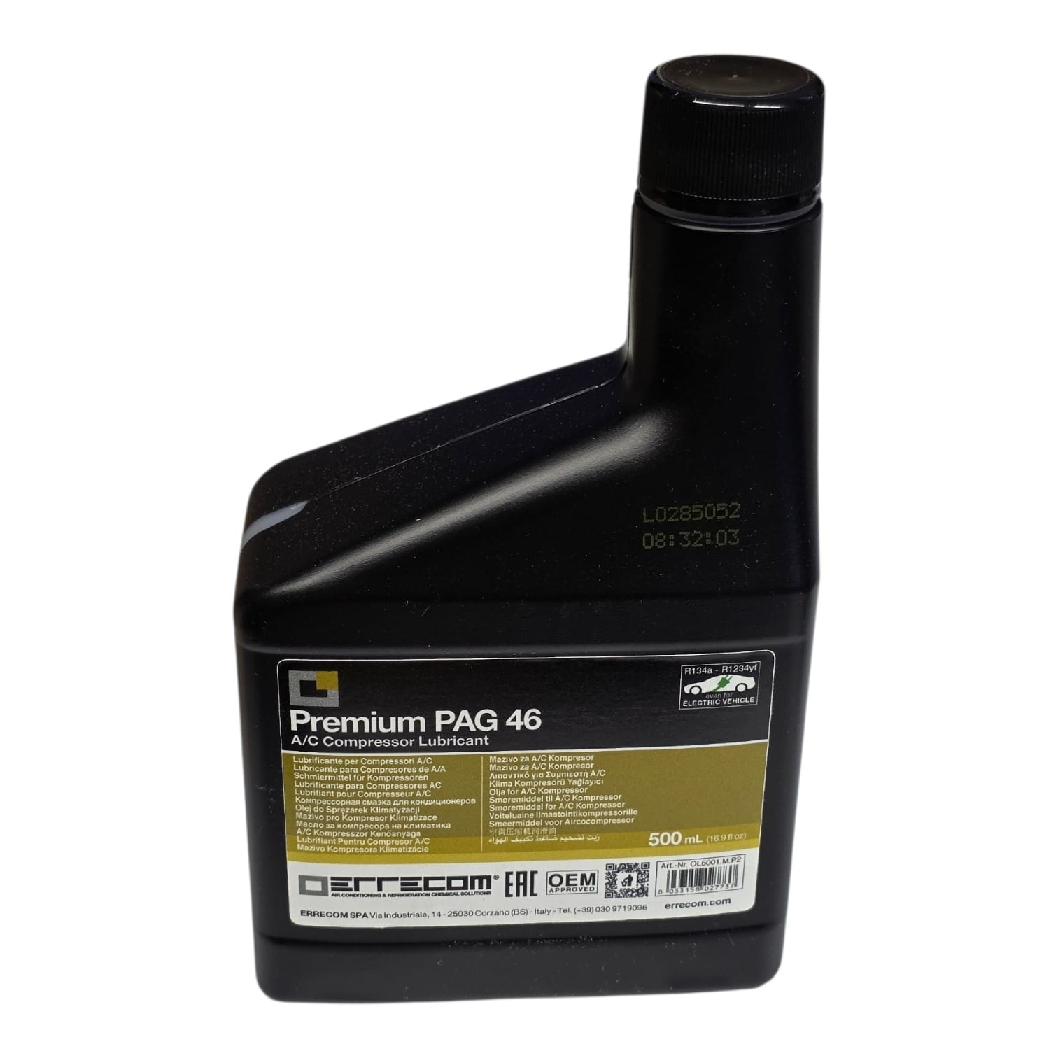 Масло синтетическое Errecom PAG46 (0,5л) R134a, R1234yf