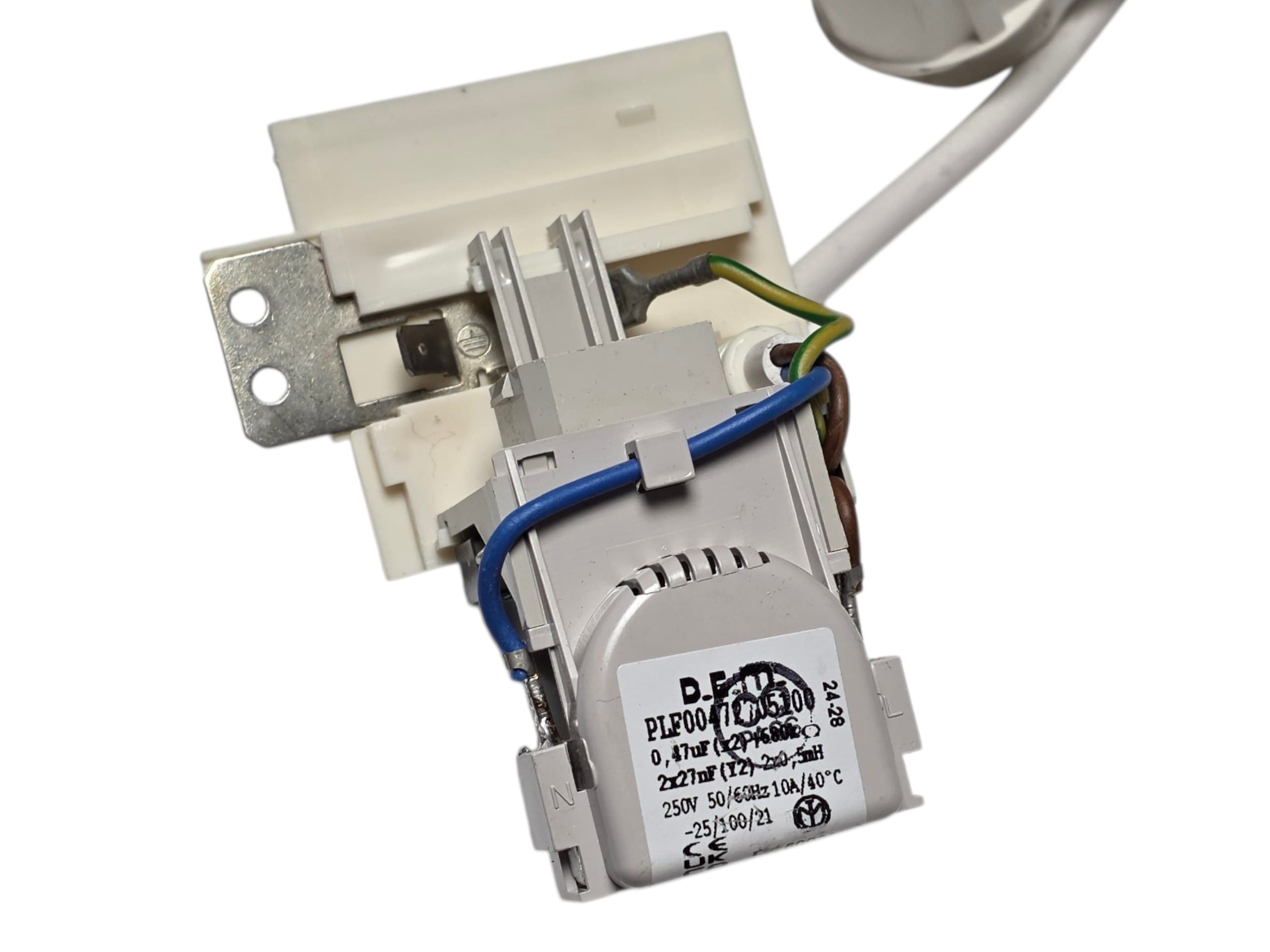 Сетевой фильтр стиральной машины с кабелем питания (1.5м) Indesit, Ariston C00094203, C00115769