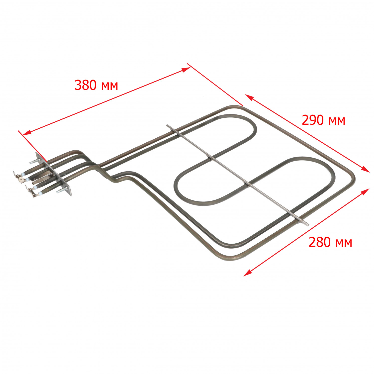 ТЭН духовки 2900W 230V Hansa верхний 290x380мм 8071981, 8068599, 8049290