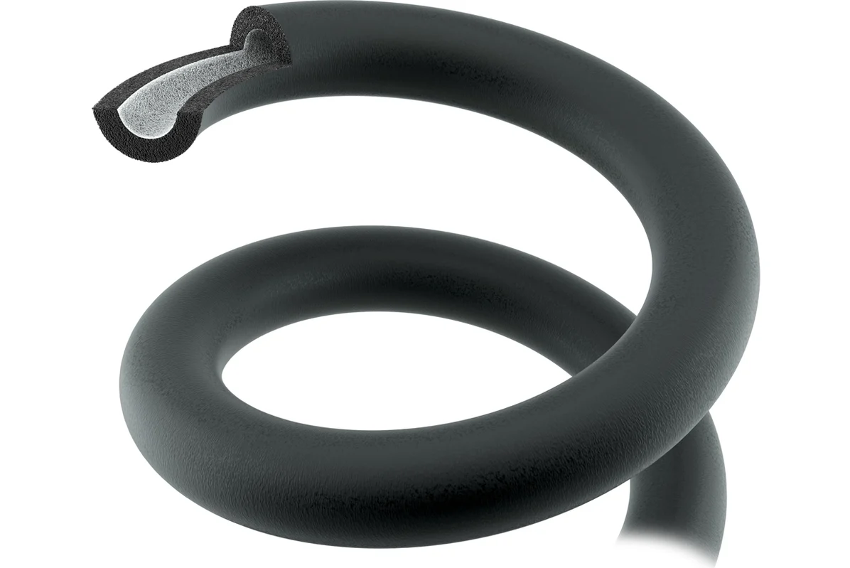 Теплоизоляция 6х6 (1/4) -2м  K-Flex каучук черная